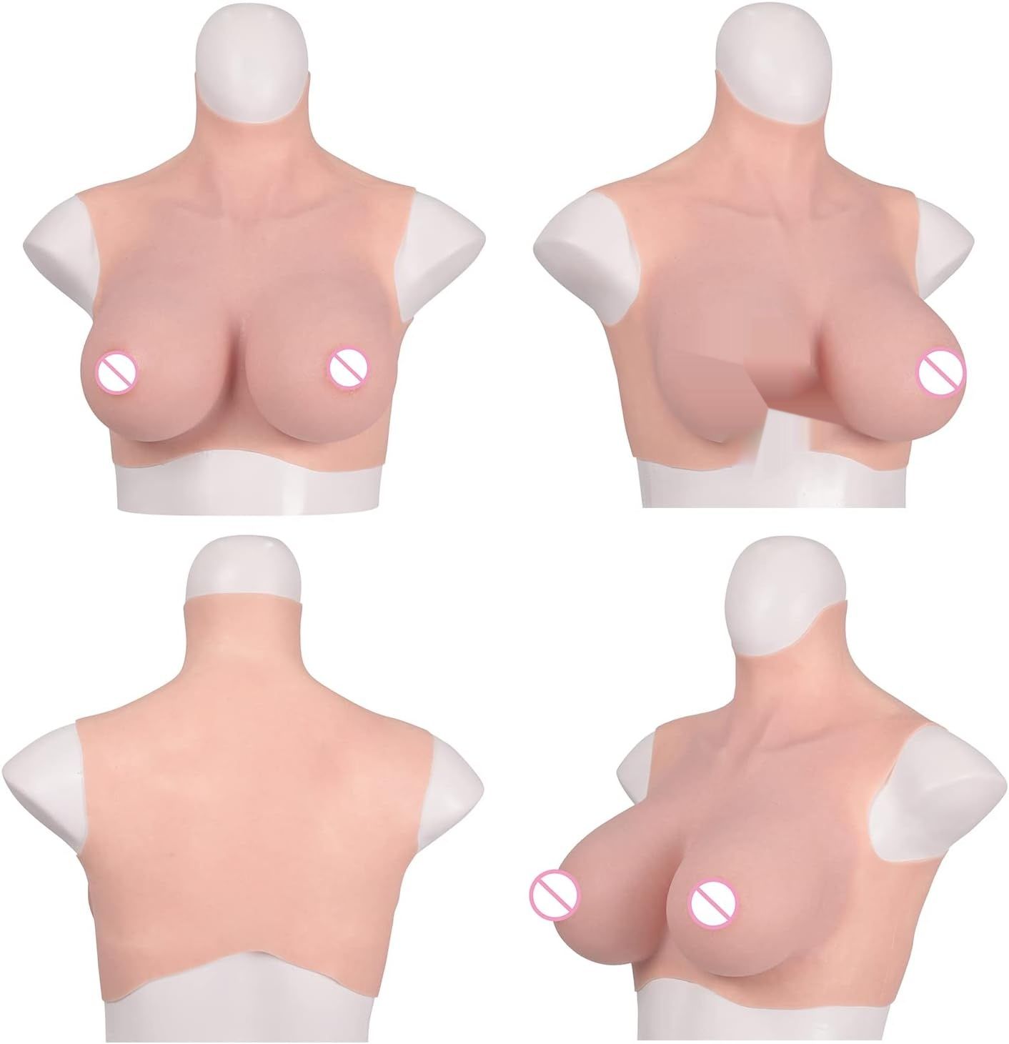 Yuewen silikonowe ciało skórzane (G - Wypełnienie silikonowe, beżowe)