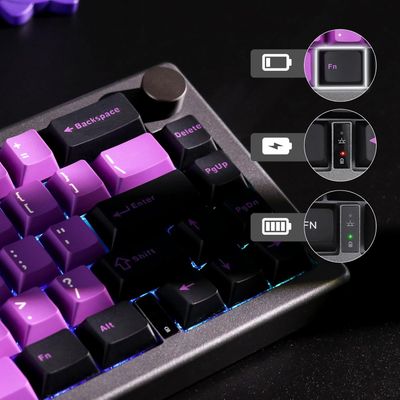 EPOMAKER EK68 65% Gasket NKRO, Hot Swappable Triple Mode Gaming Keyboard