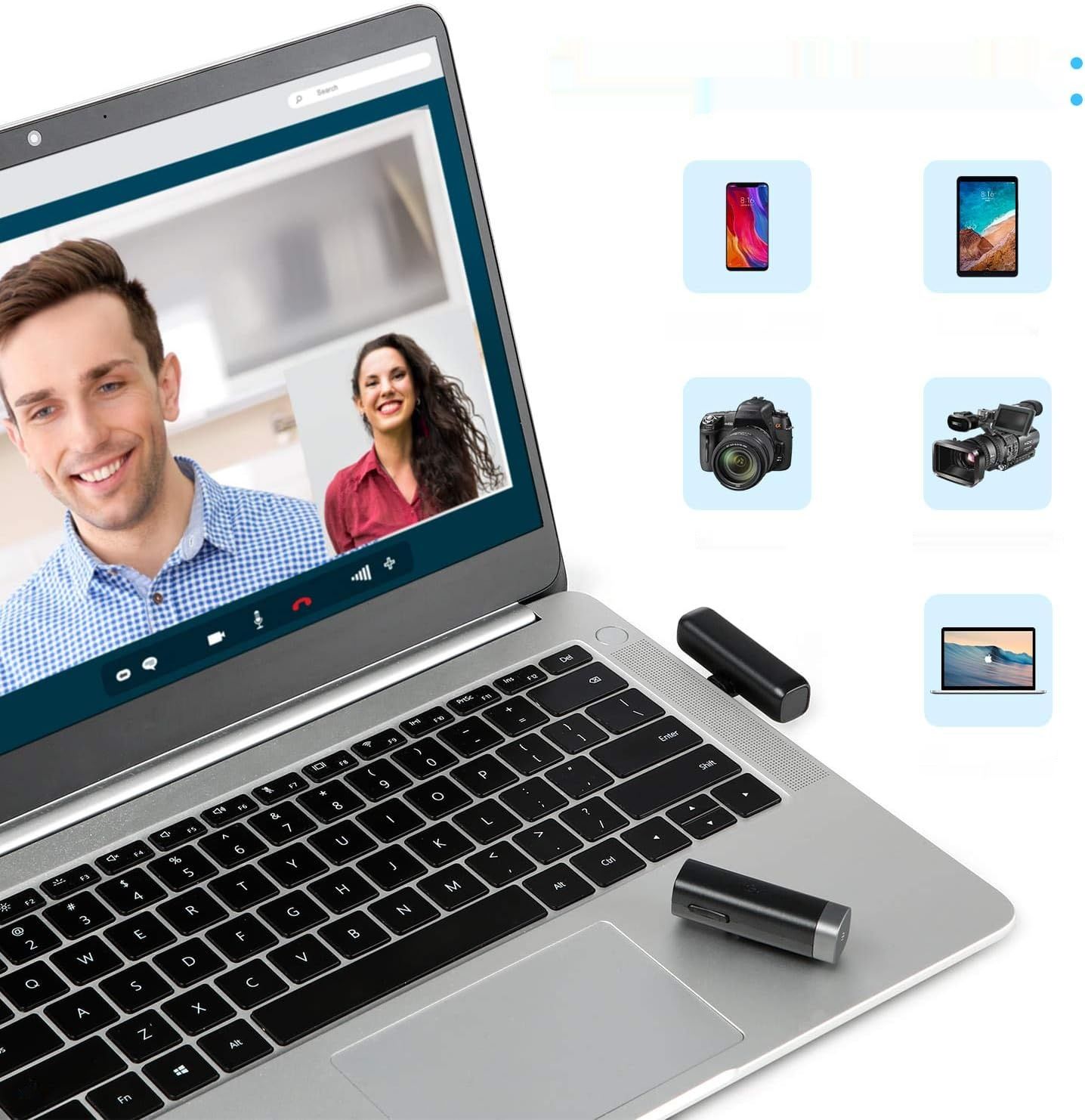 BOYA BY-WM3U USB C 2.4G bezprzewodowy mikrofon