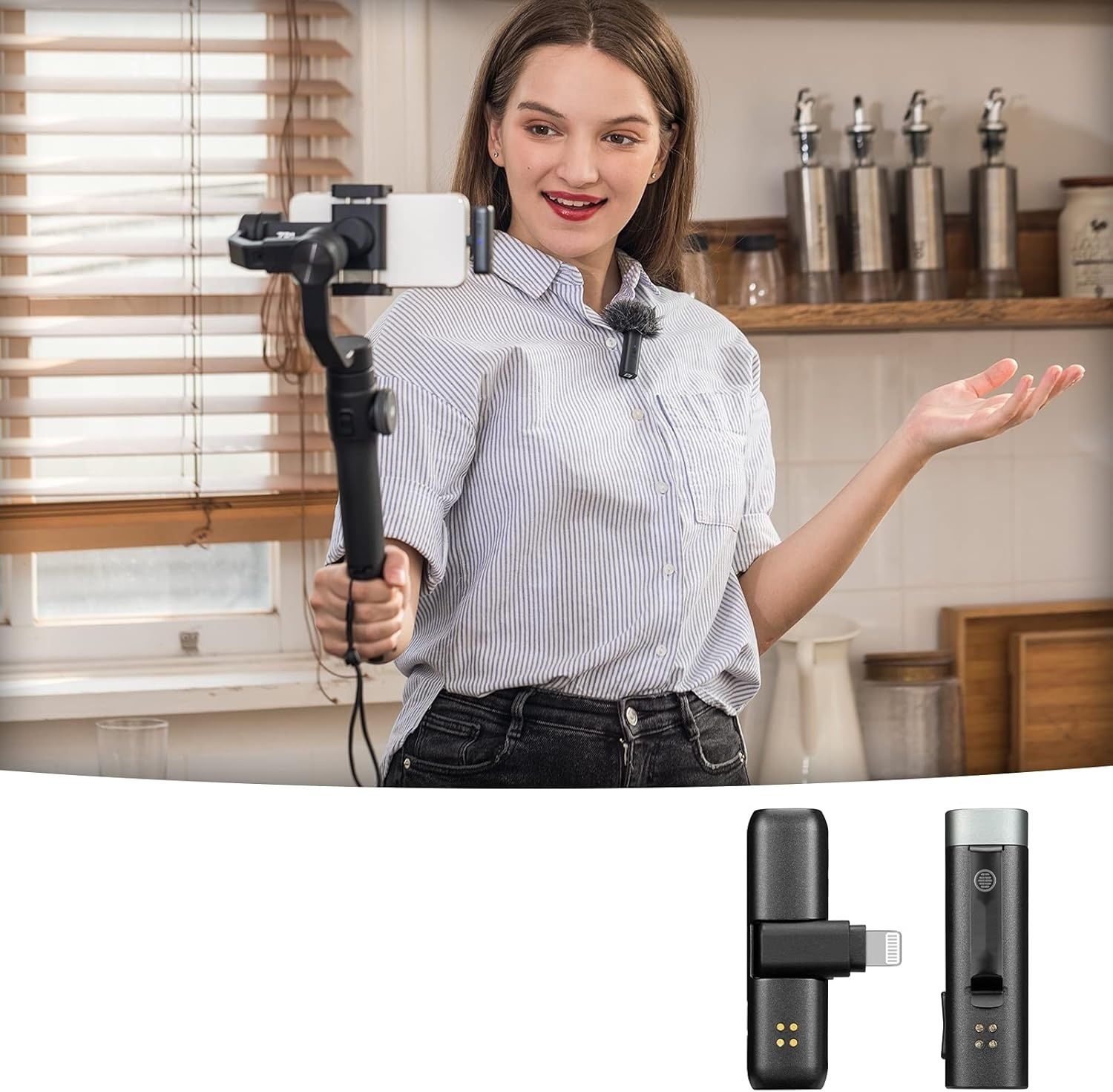 BOYA BY-WM3U USB C 2.4G bezprzewodowy mikrofon