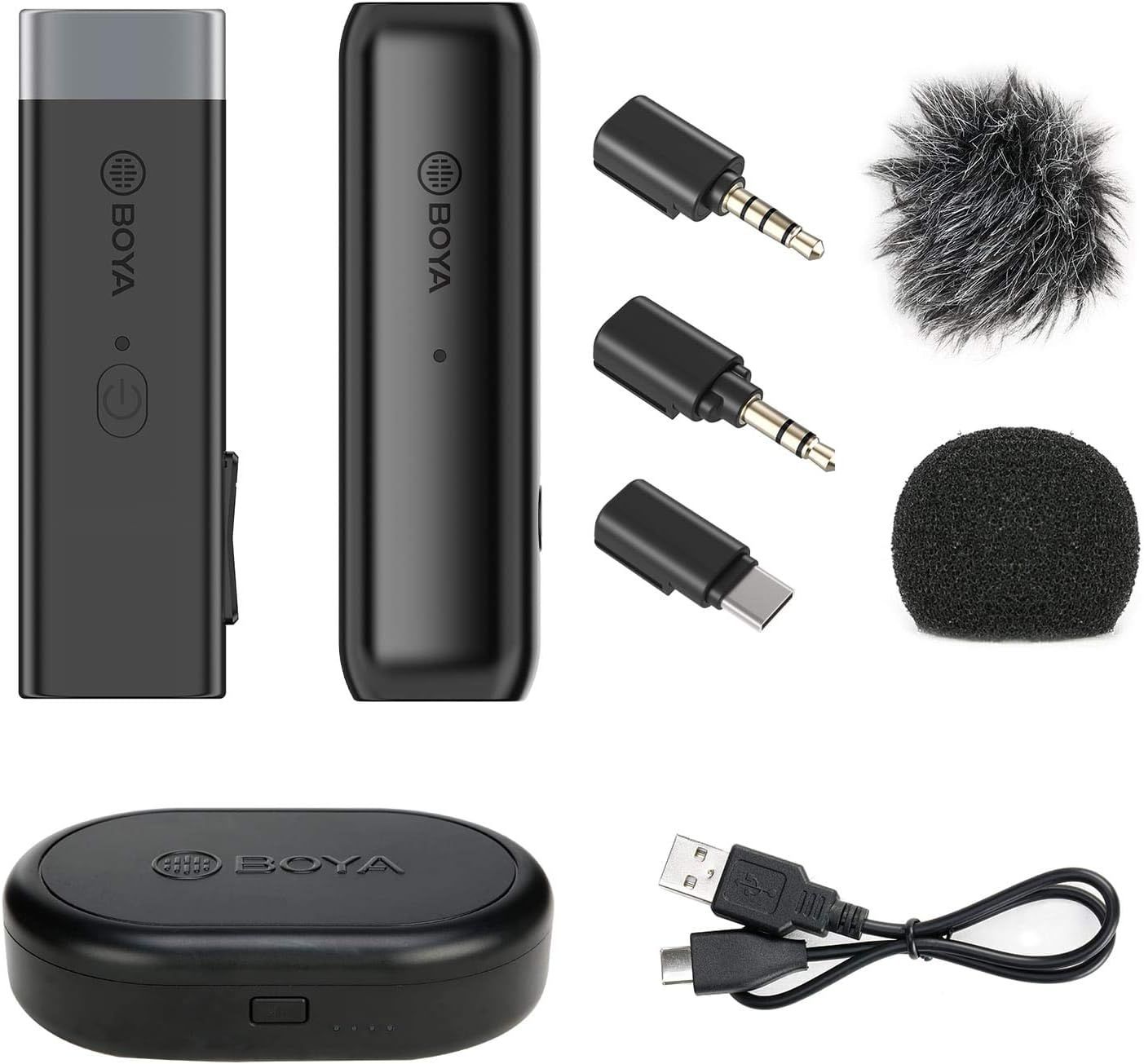 BOYA BY-WM3U USB C 2.4G bezprzewodowy mikrofon