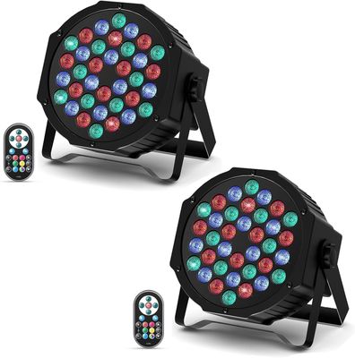 U`King 2 sztuki 72W reflektor LED PAR RGB, 36 diod LED