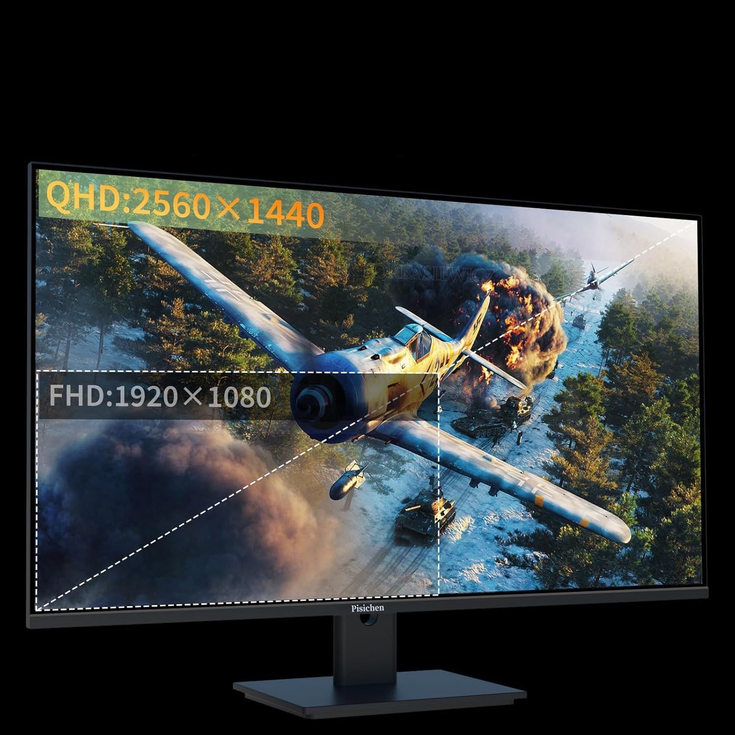 27-calowy monitor dotykowy 2K 100Hz do gier, QHD 2560 x 1440