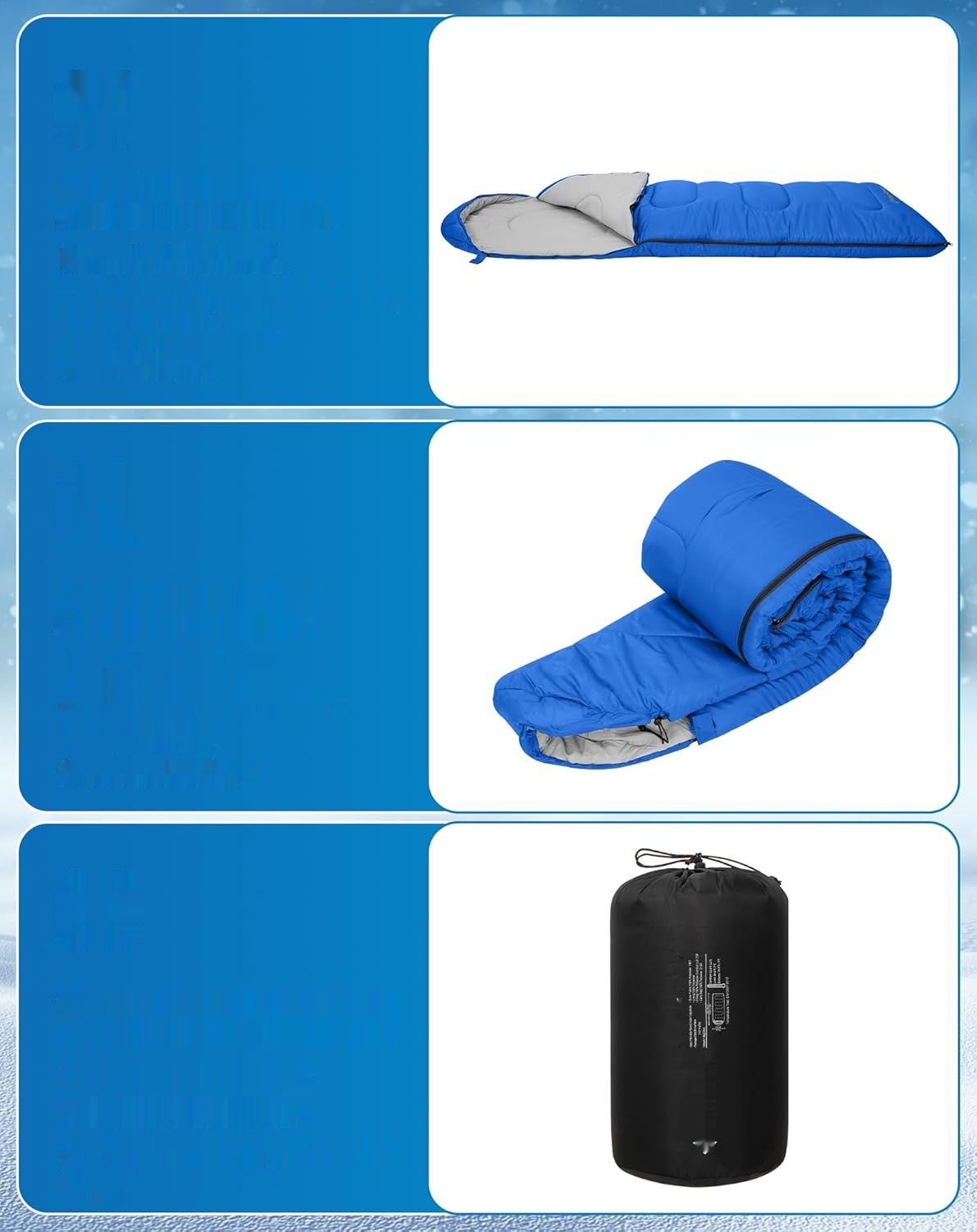 ПОМЕНЯТЬ ФОТО НА ЗЕЛ ОРАНЖ!!!! KingCamp Oasis śpiwór kempingowy na 3–4 pory roku, wodoodporny, lekkiś M