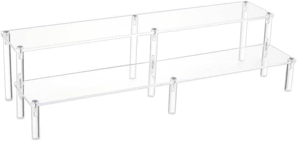 BENECREAT akrylowy stojak ekspozycyjny na figurki, dwupoziomowy ekspzy