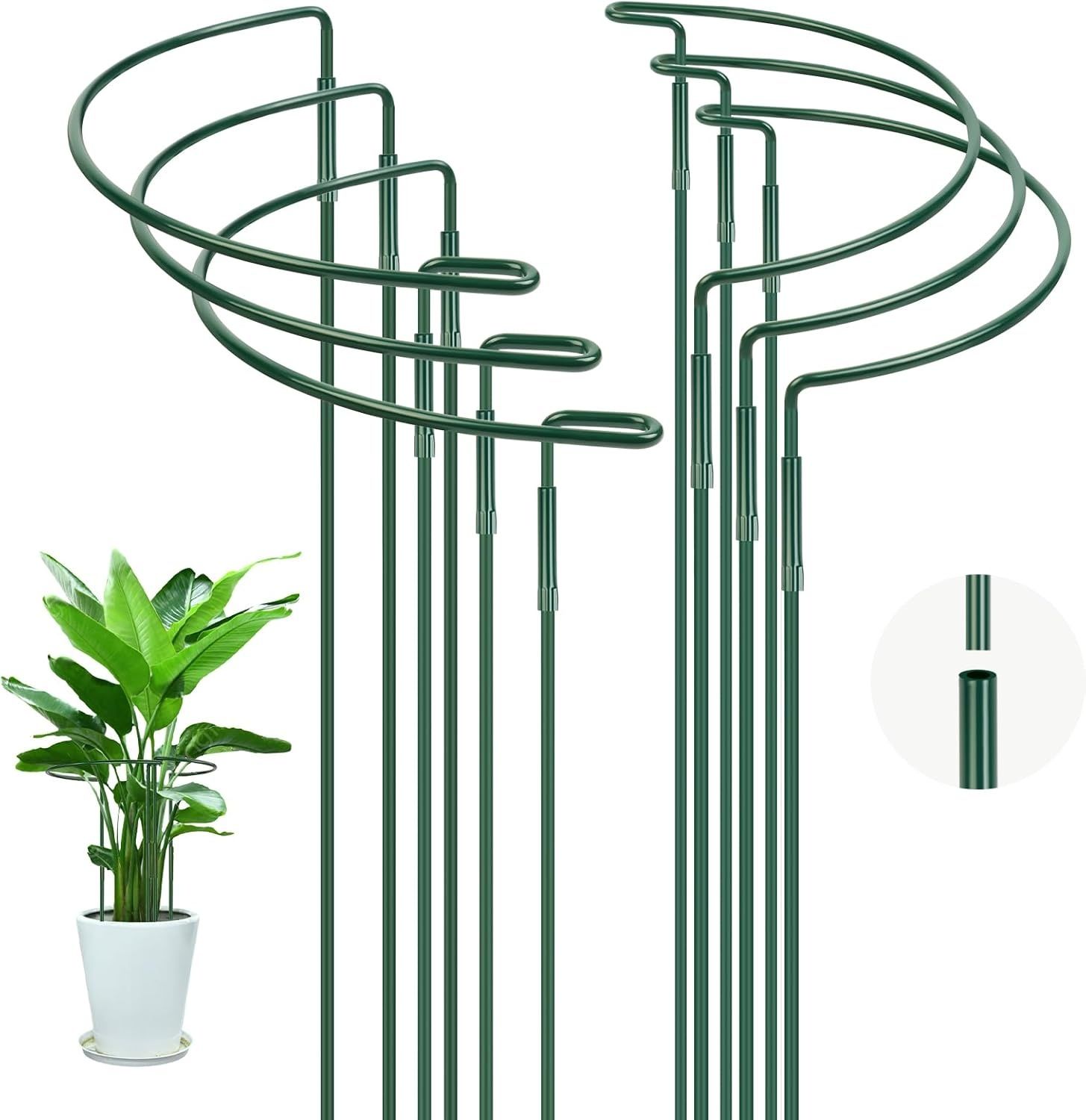 OFFCUP podpory do roślin, 6 sztuk pierścieniowych klatek do roślin