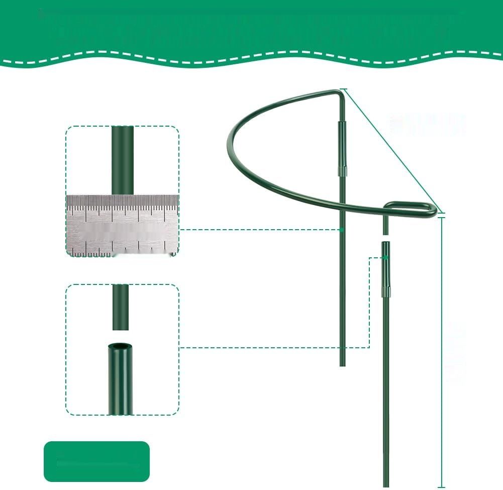 OFFCUP podpory do roślin, 6 sztuk pierścieniowych klatek do roślin