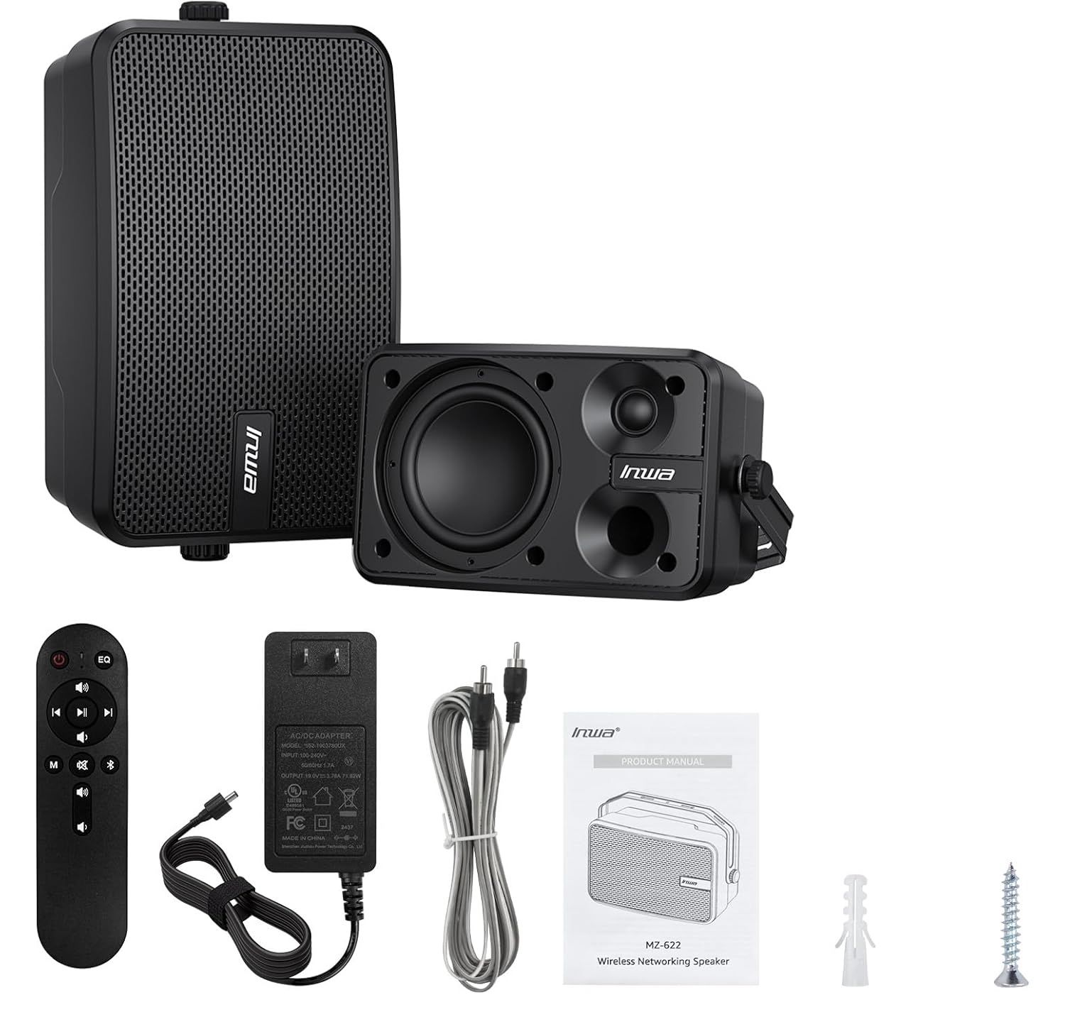 Inwa zewnętrzne głośniki Bluetooth, głośnik ścienny aktywny/pasywny