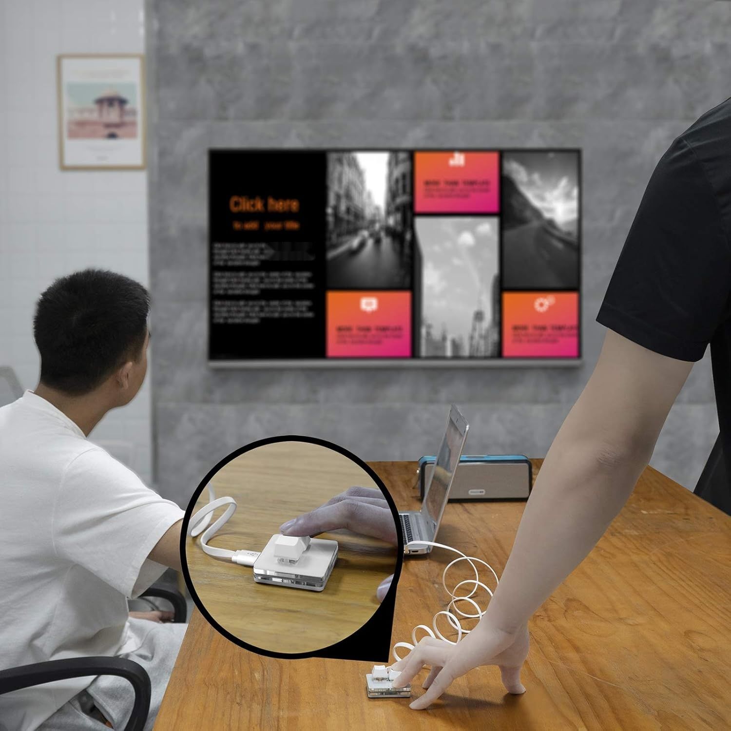 Linkidea Przycisk spotkania USB z funkcją zoom do systemu Windows