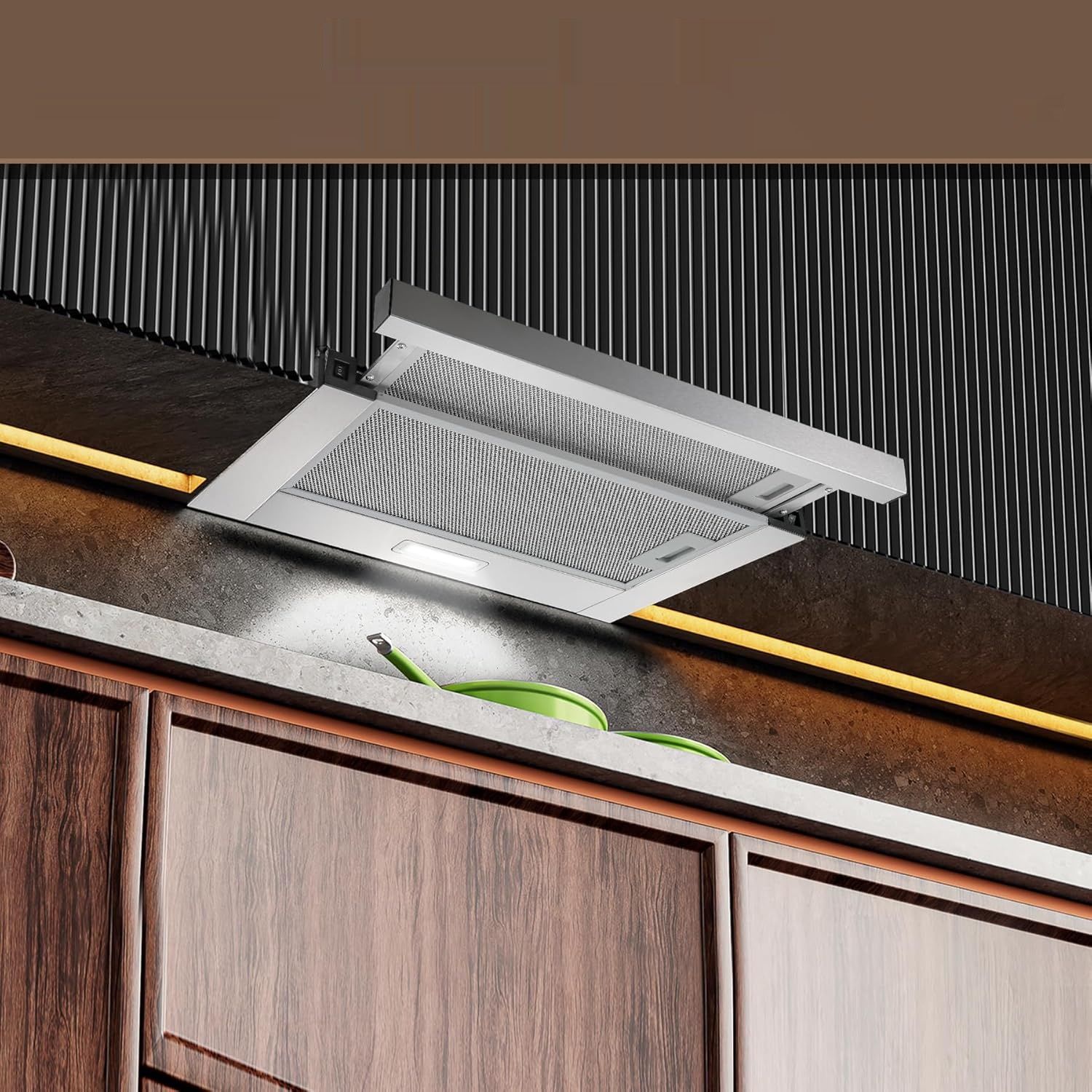 Teleskopowy okap podszafkowy KICHPOWER 60 cm