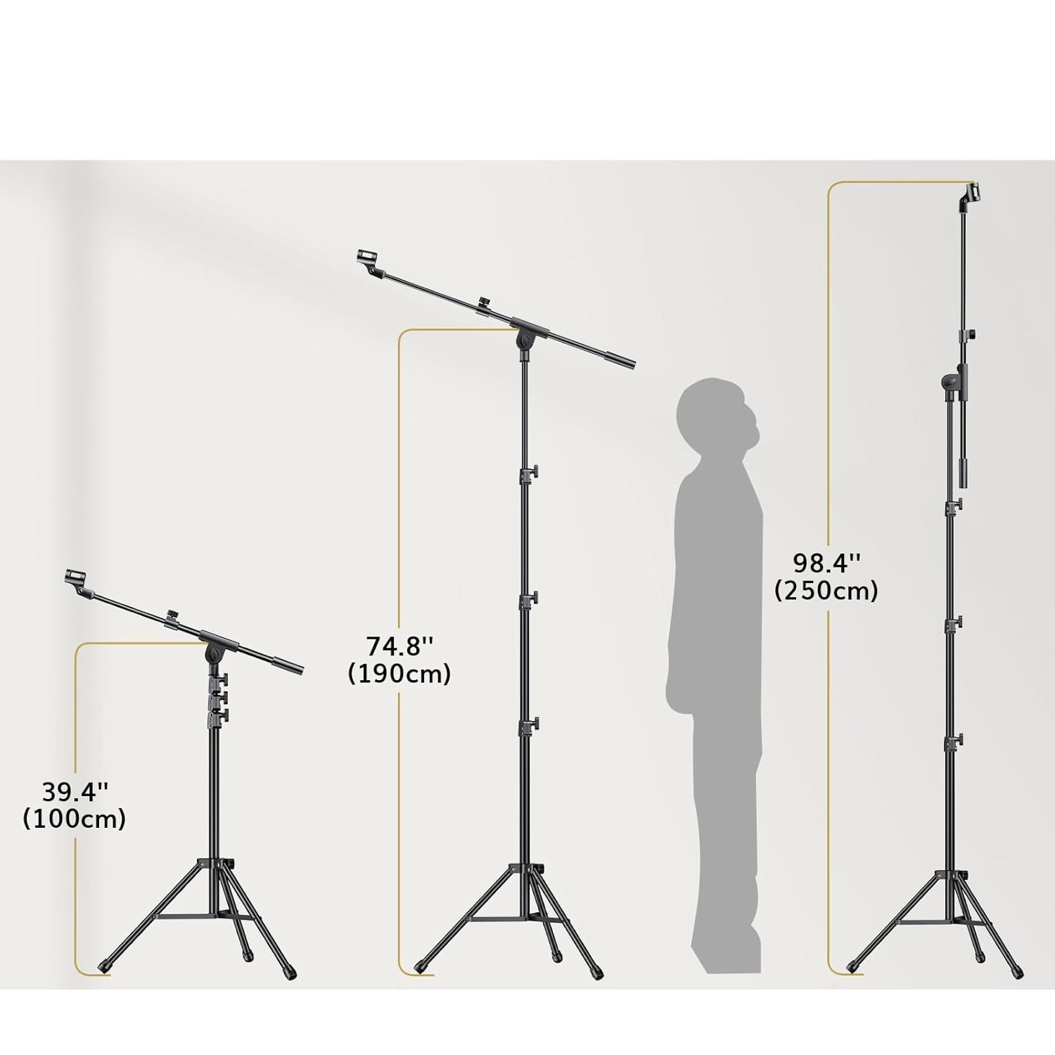 TONOR T35 – Statyw mikrofonowy z uchwytem na tablet i telefon