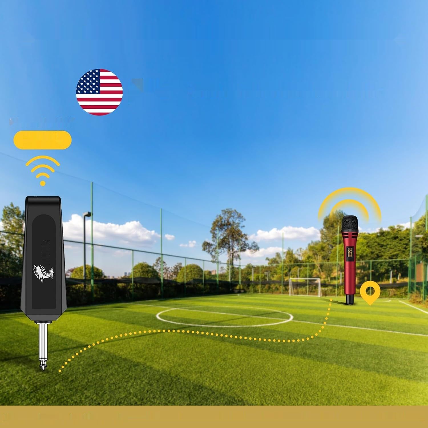 TONOR TW320 Bezprzewodowy Mikrofon Dynamiczny UHF