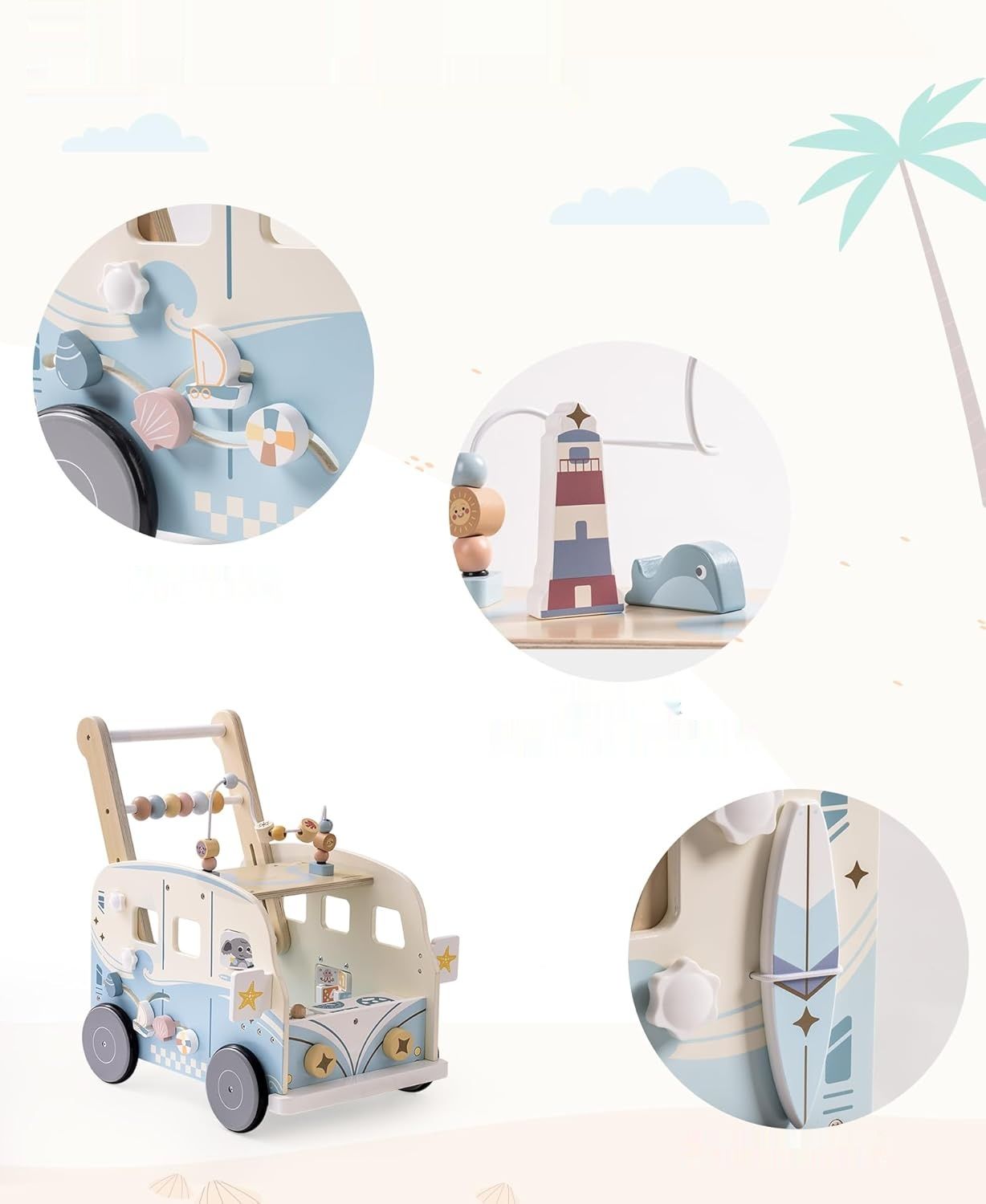 ROBOTIME Babyloopwagen z drewna