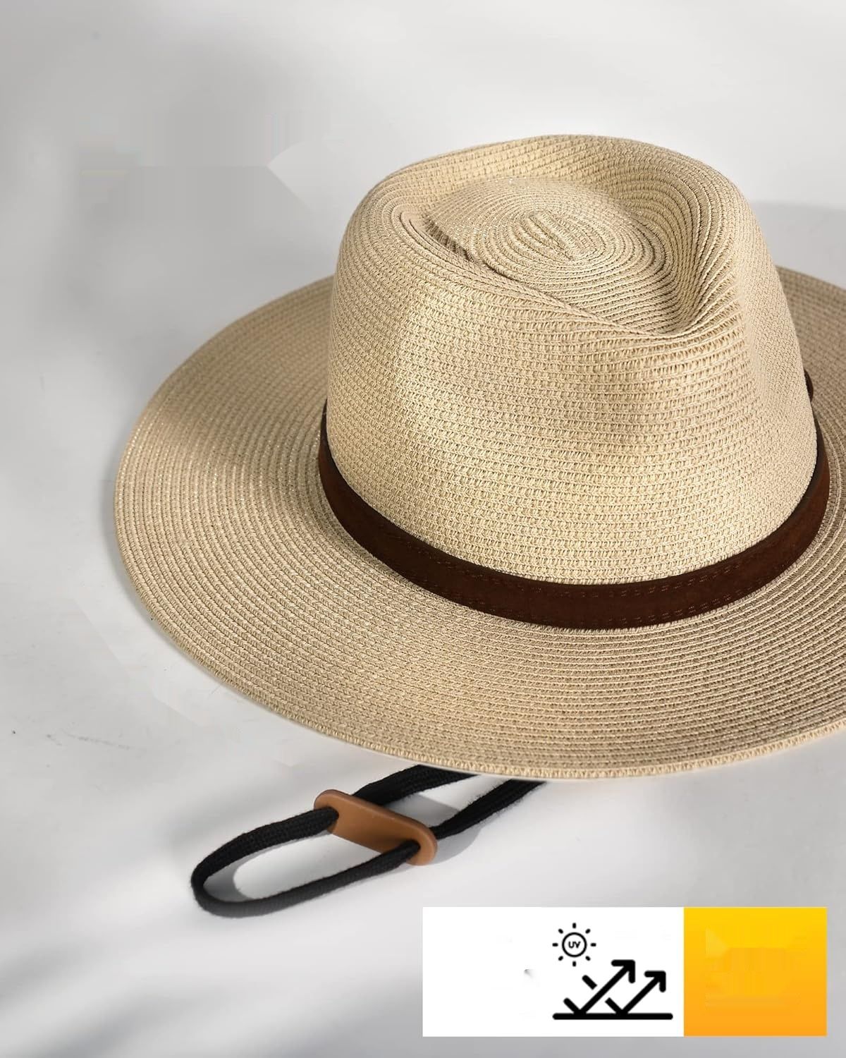 FURTALK Kapelusz Panama Unisex z Szerokim Rondem