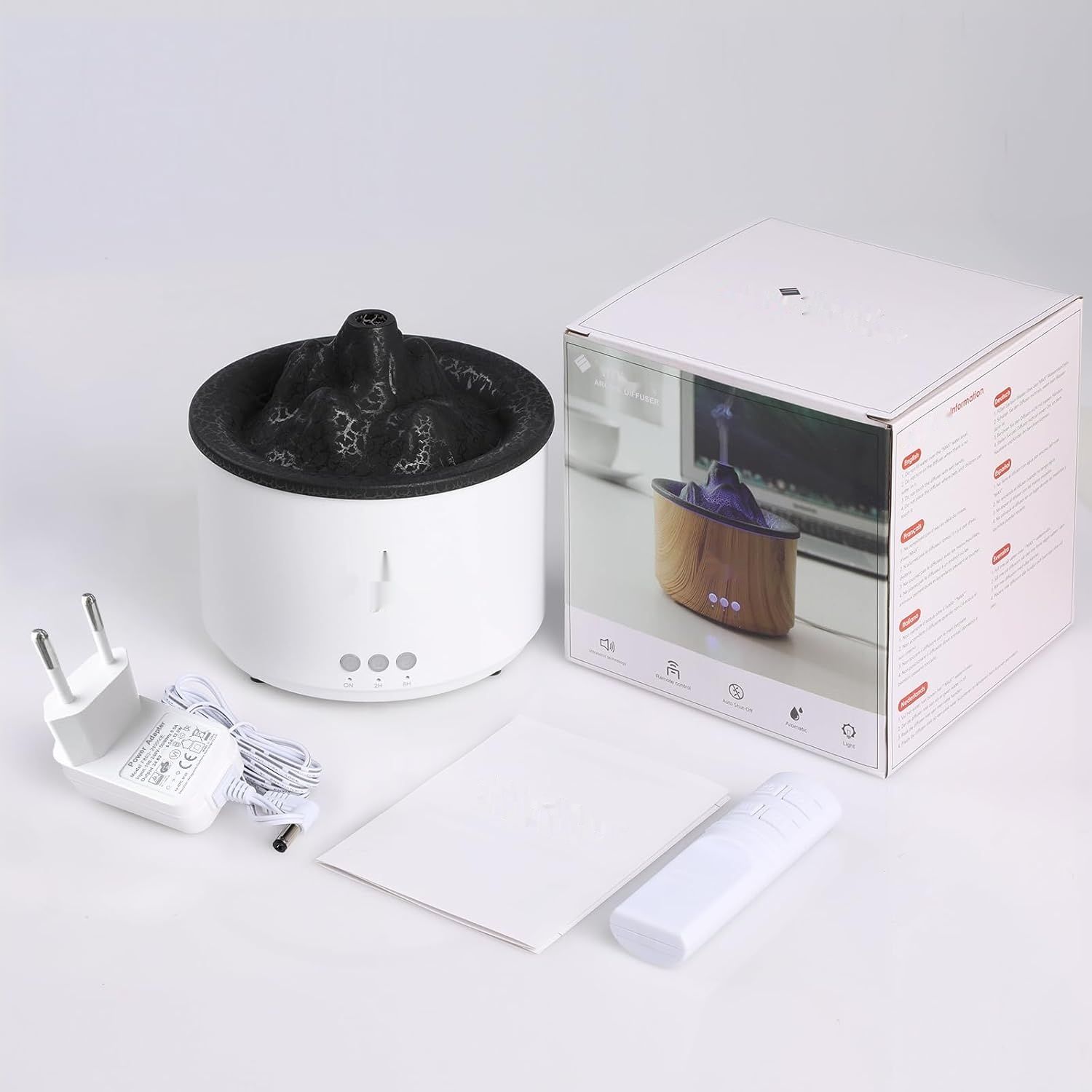 ЦВЕТ ПО ДЕРЕВО Dyfuzor olejków eterycznych Simpeak 400 ml z pilotem, ultradźwiękowydy