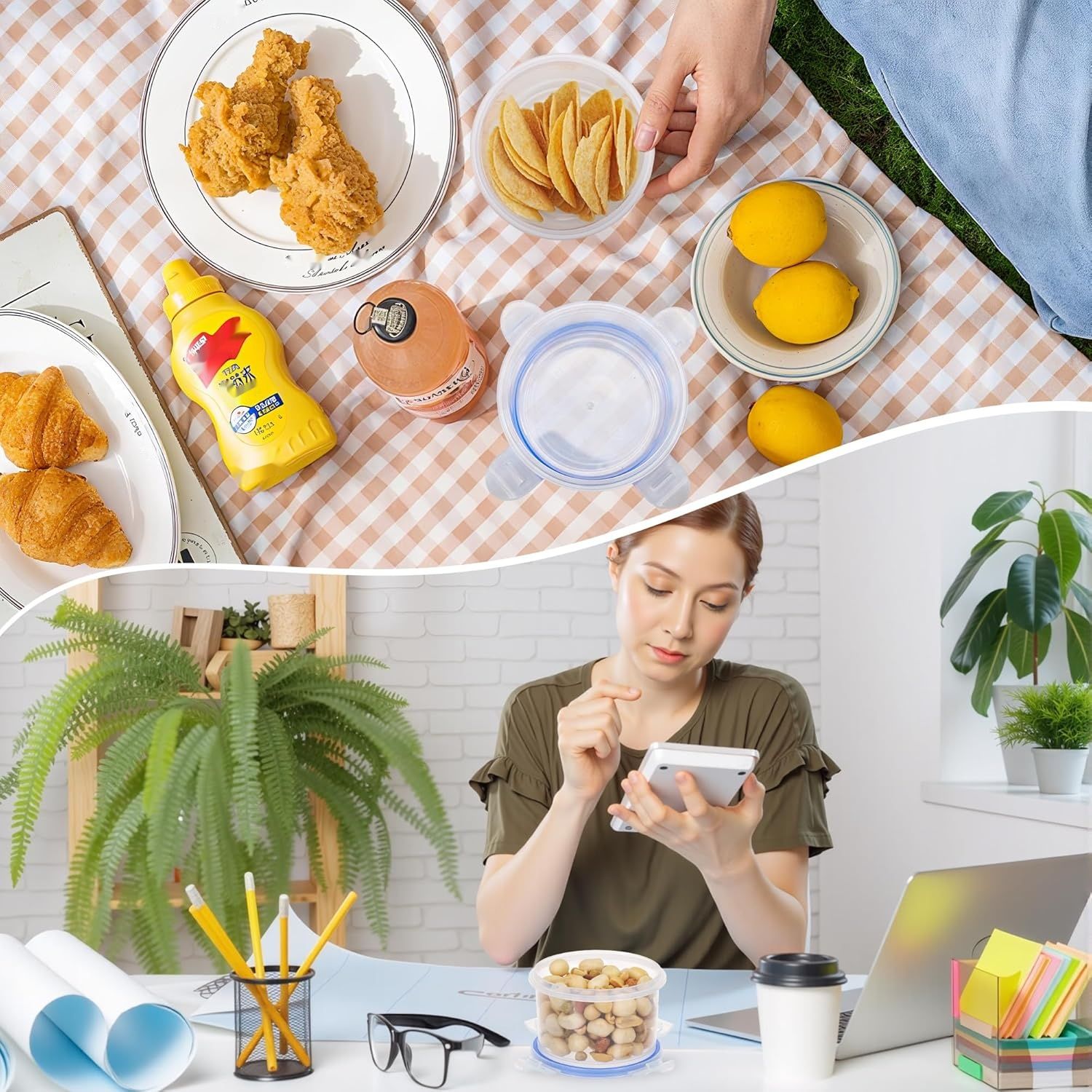 Zestaw pojemników na żywność 300 ml z pokrywkami Starvortex