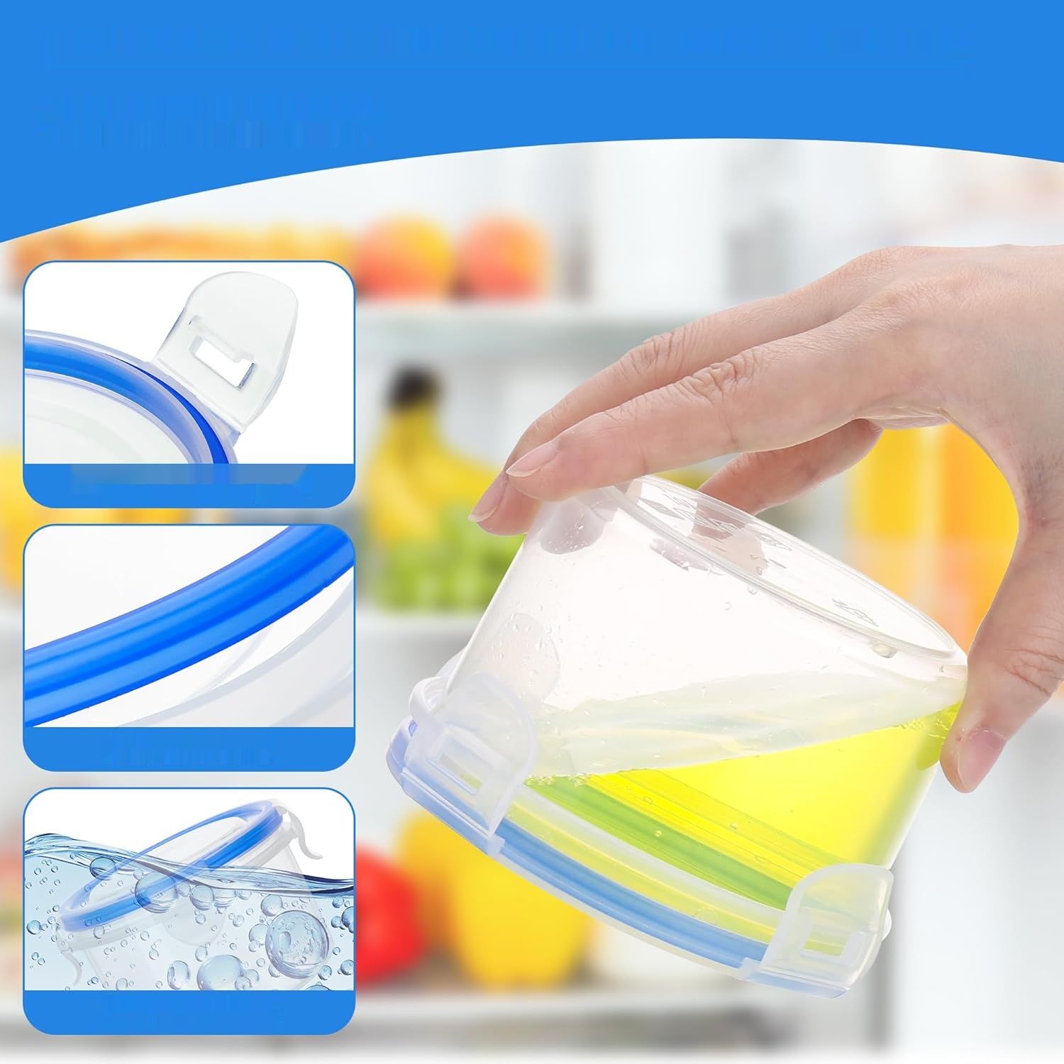 Zestaw pojemników na żywność 300 ml z pokrywkami Starvortex