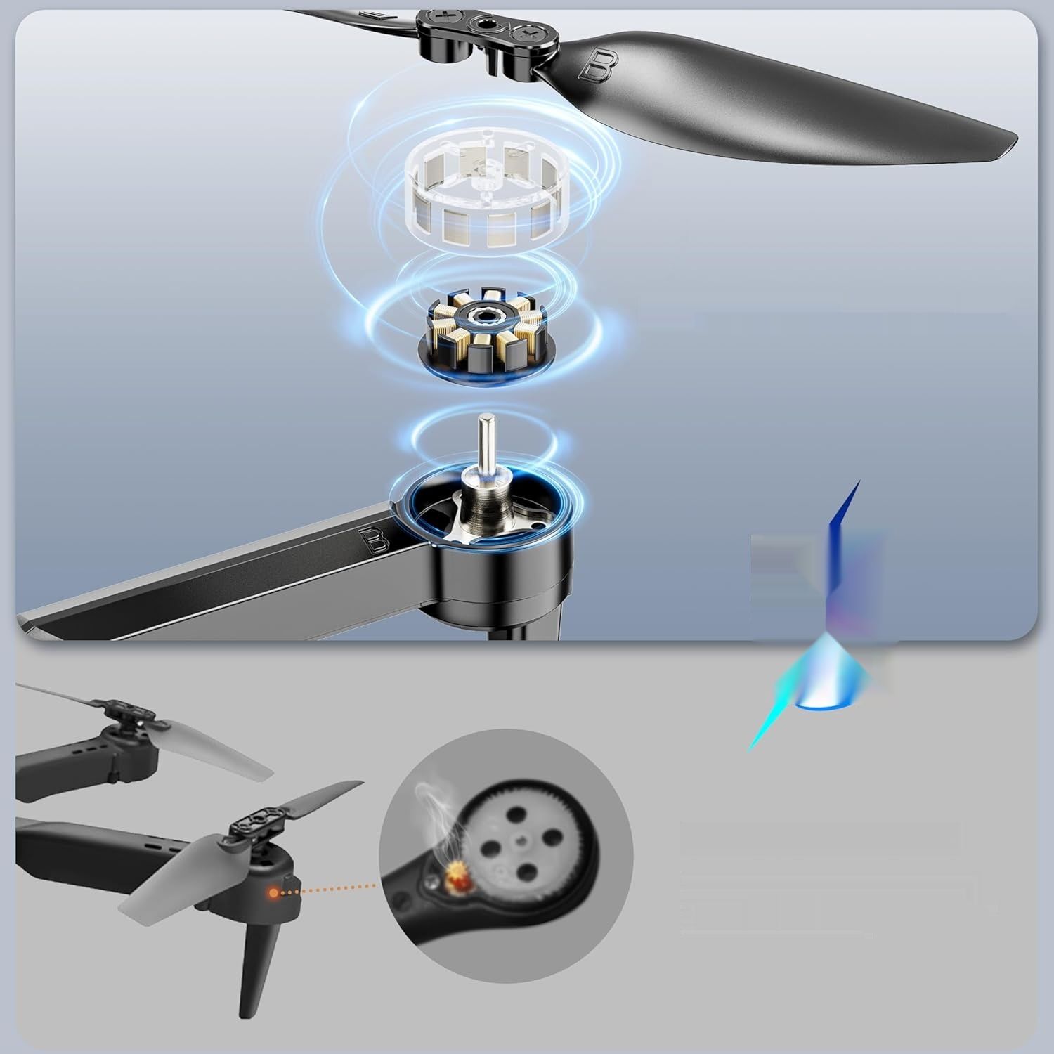 Dron PLEGBLE PL-516 z kamerą 4K – mini dron dla dzieci i dorosłych