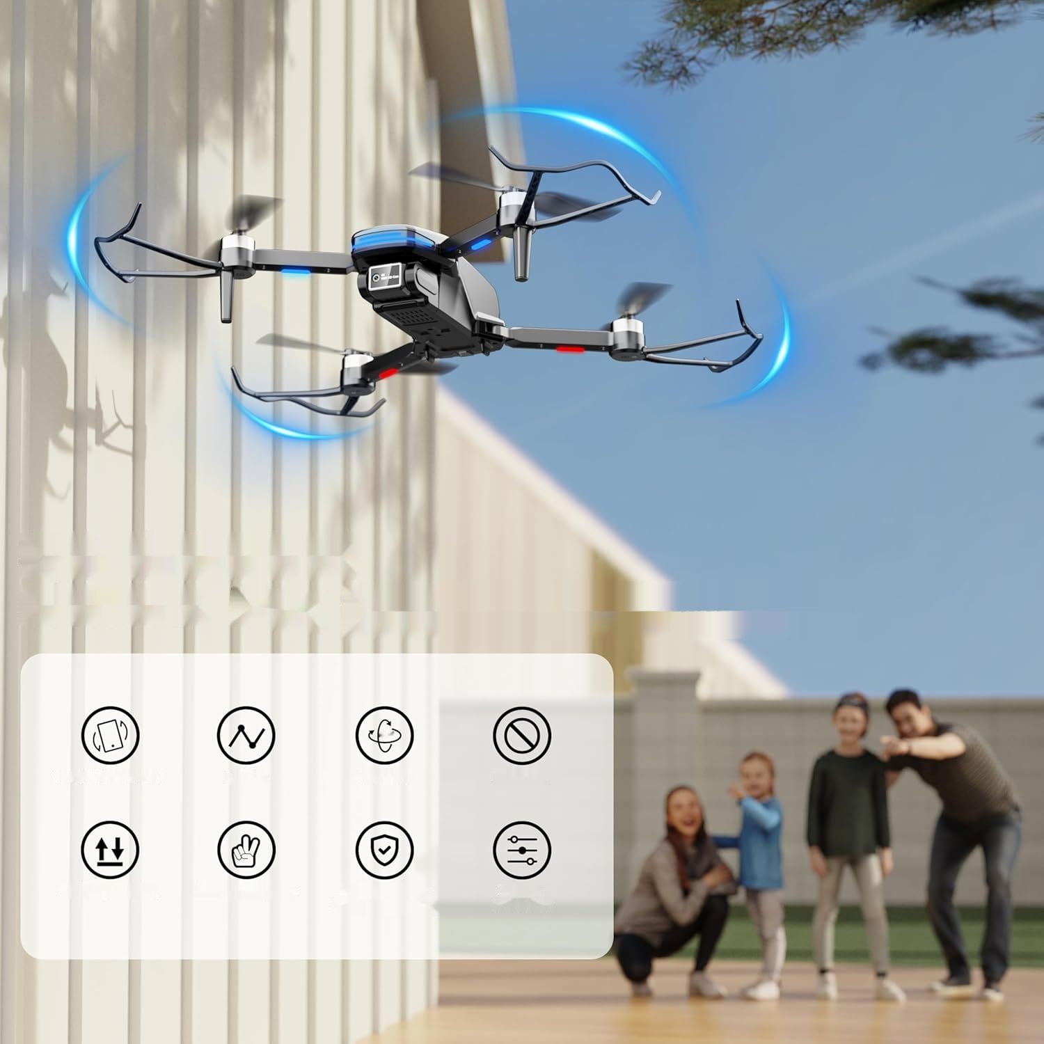 Dron PLEGBLE PL-516 z kamerą 4K – mini dron dla dzieci i dorosłych