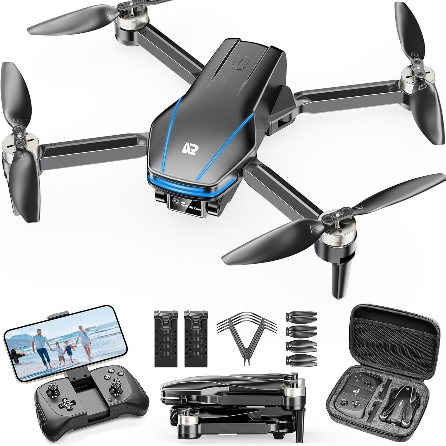 Dron PLEGBLE PL-516 z kamerą 4K – mini dron dla dzieci i dorosłych