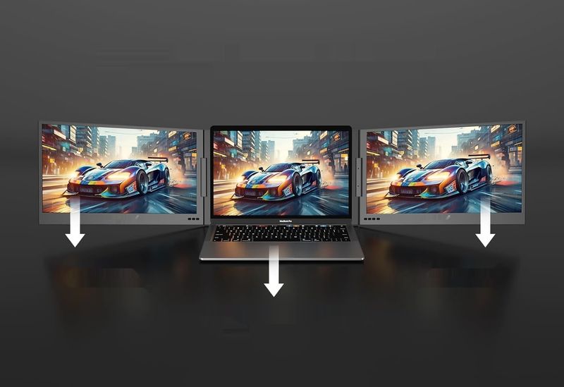 MT-VIKI 15,6'' przenośne rozszerzenie ekranu laptopa, podwójny monitor