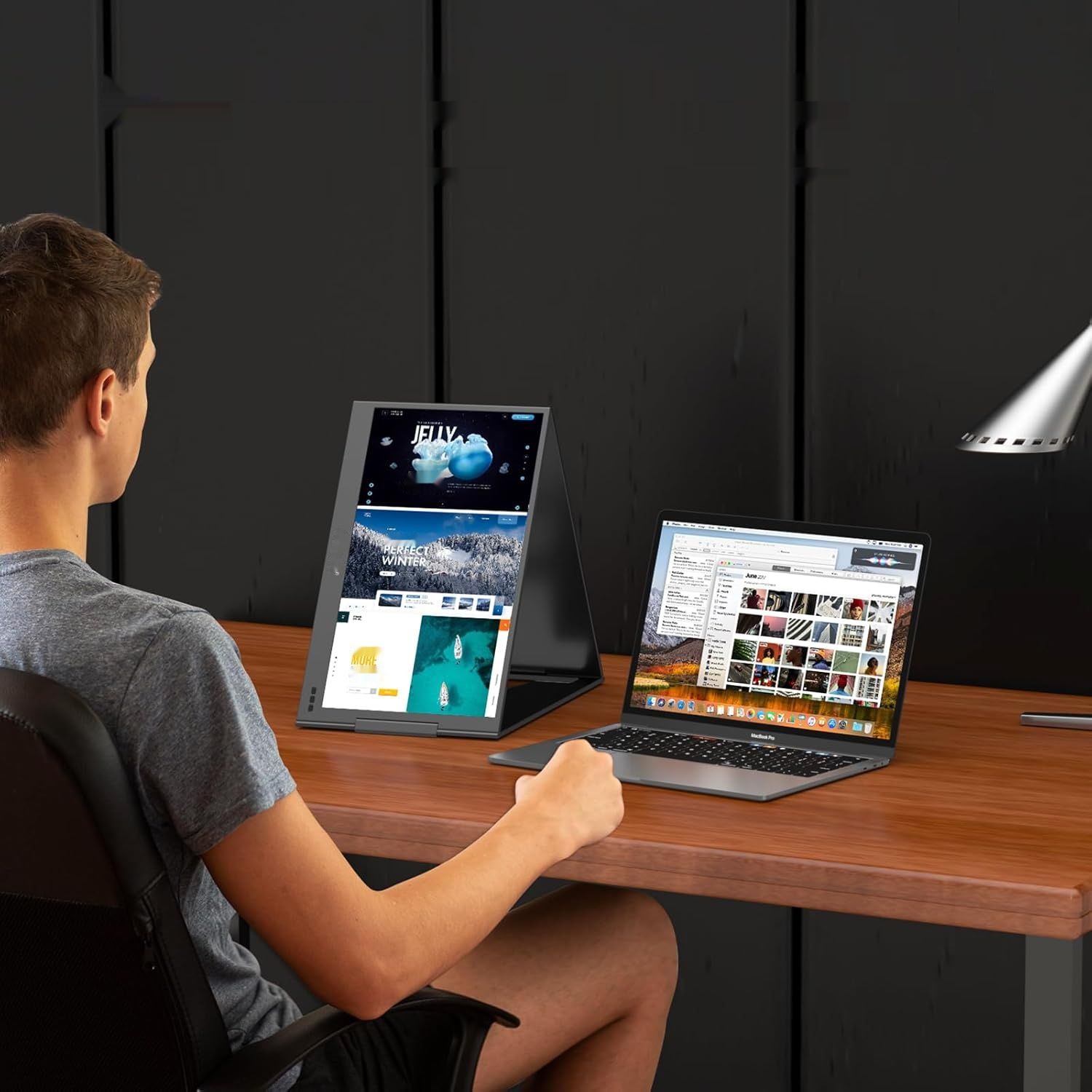 MT-VIKI 15,6'' przenośne rozszerzenie ekranu laptopa, podwójny monitor