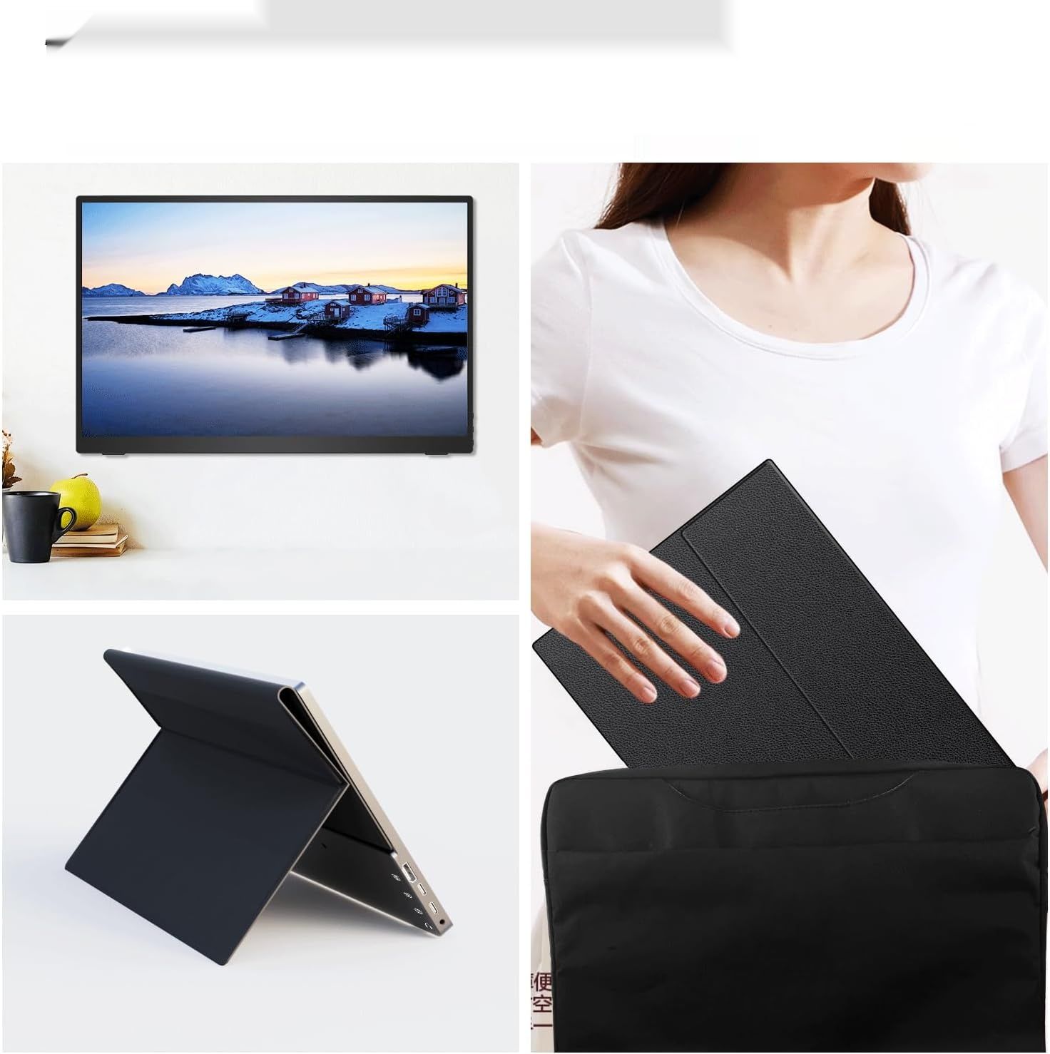 Przenośny monitor z ekranem dotykowym, 14-calowy ekran dotykowy IPS