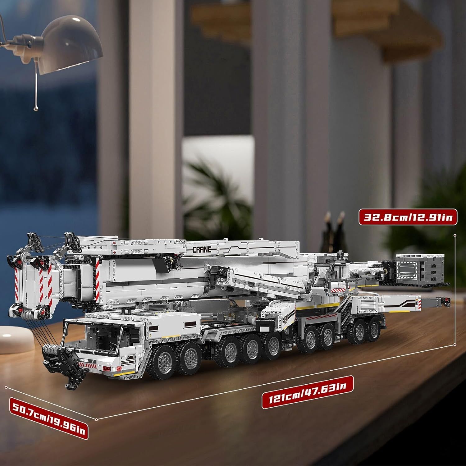 Mould King Zdalnie sterowany model dźwigu ciężarowego, 8506 elementów