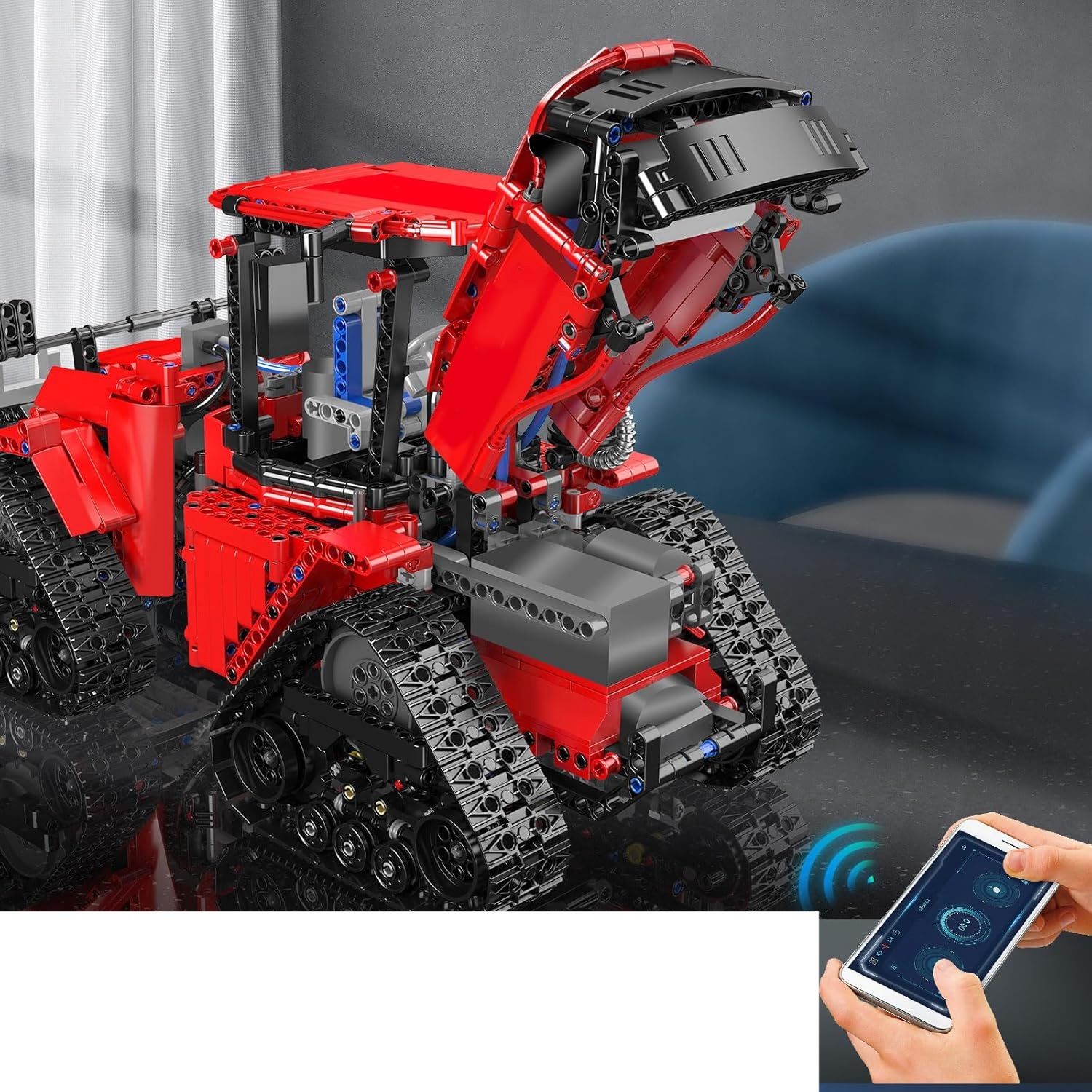 Mould King 18020 Technik Traktor zdalnie sterowany – 1698 elementów