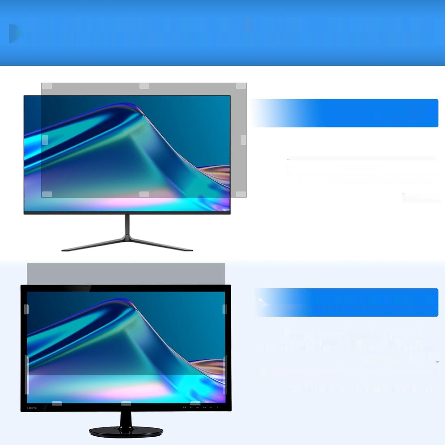 ZOEGAA Folia prywatyzująca 19" 5:4 do monitora – ochrona wzroku i danych
