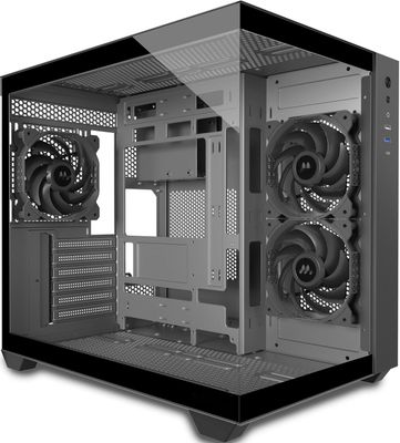 MUSETEX Obudowa PC ATX, 3 zainstalowane wentylatory bez podświetlenia