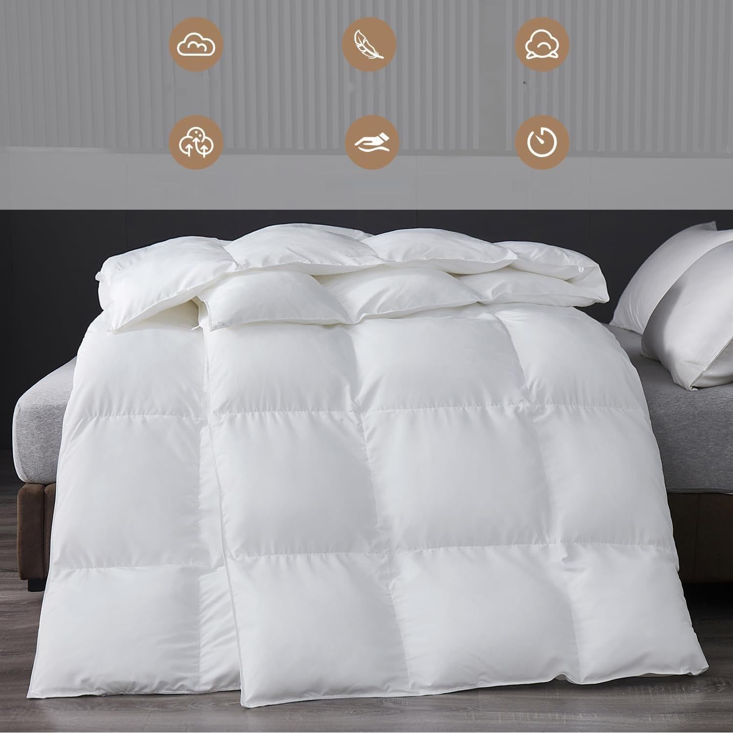 MH MYLUNE HOME Miękka kołdra z alternatywnym puchem 135 x 155 cm
