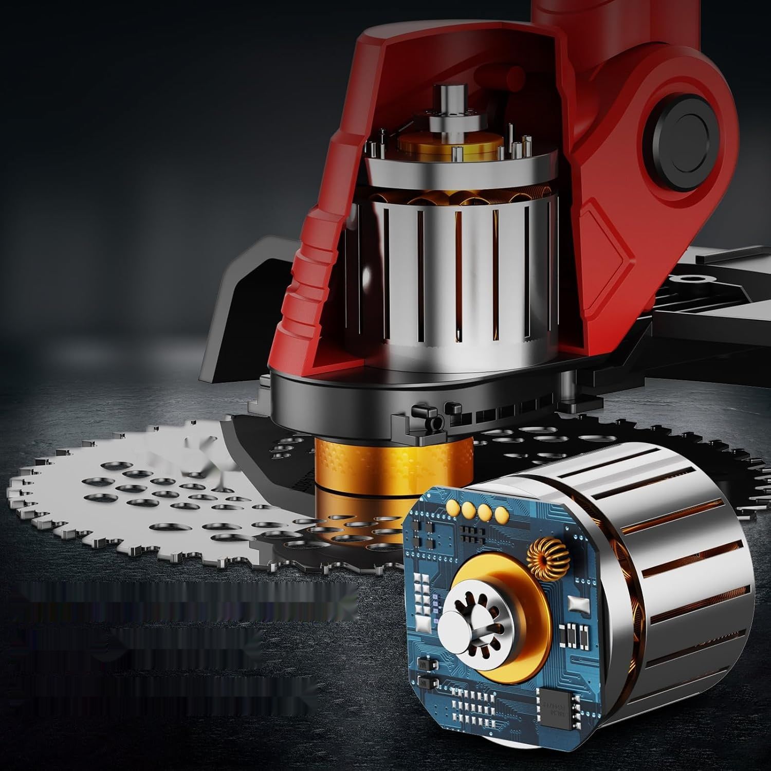 ONENTOOL bezszczotkowy podkaszarka akumulatorowa 1000W z 2x akumulatorem 4000mAh