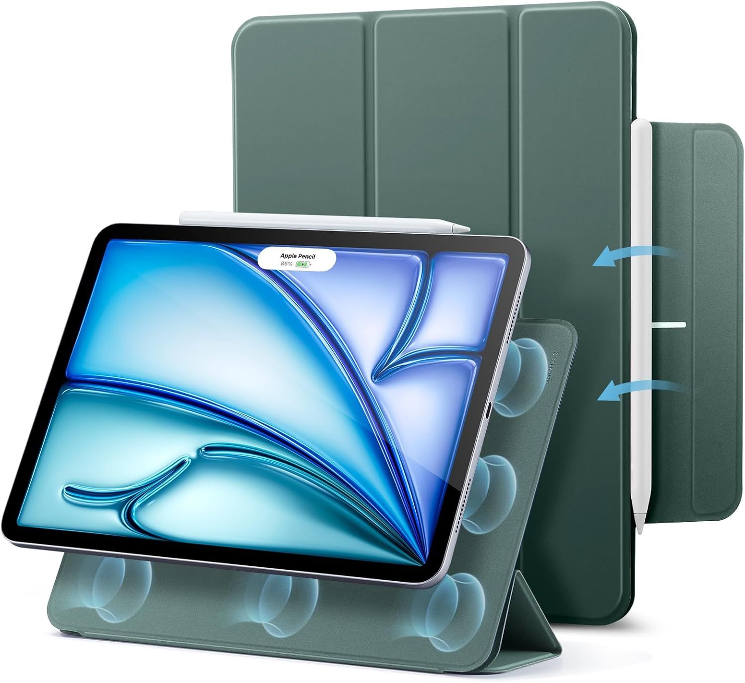 ESR Etui magnetyczne Rebound do iPad Air 11" / Air 10,9" / iPad Pro 11, zielony