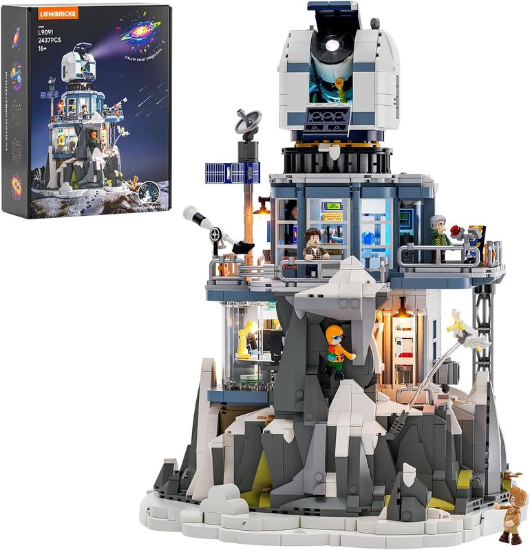 Zestaw do budowy alpejskiego obserwatorium ze światłem, 2437 elementów