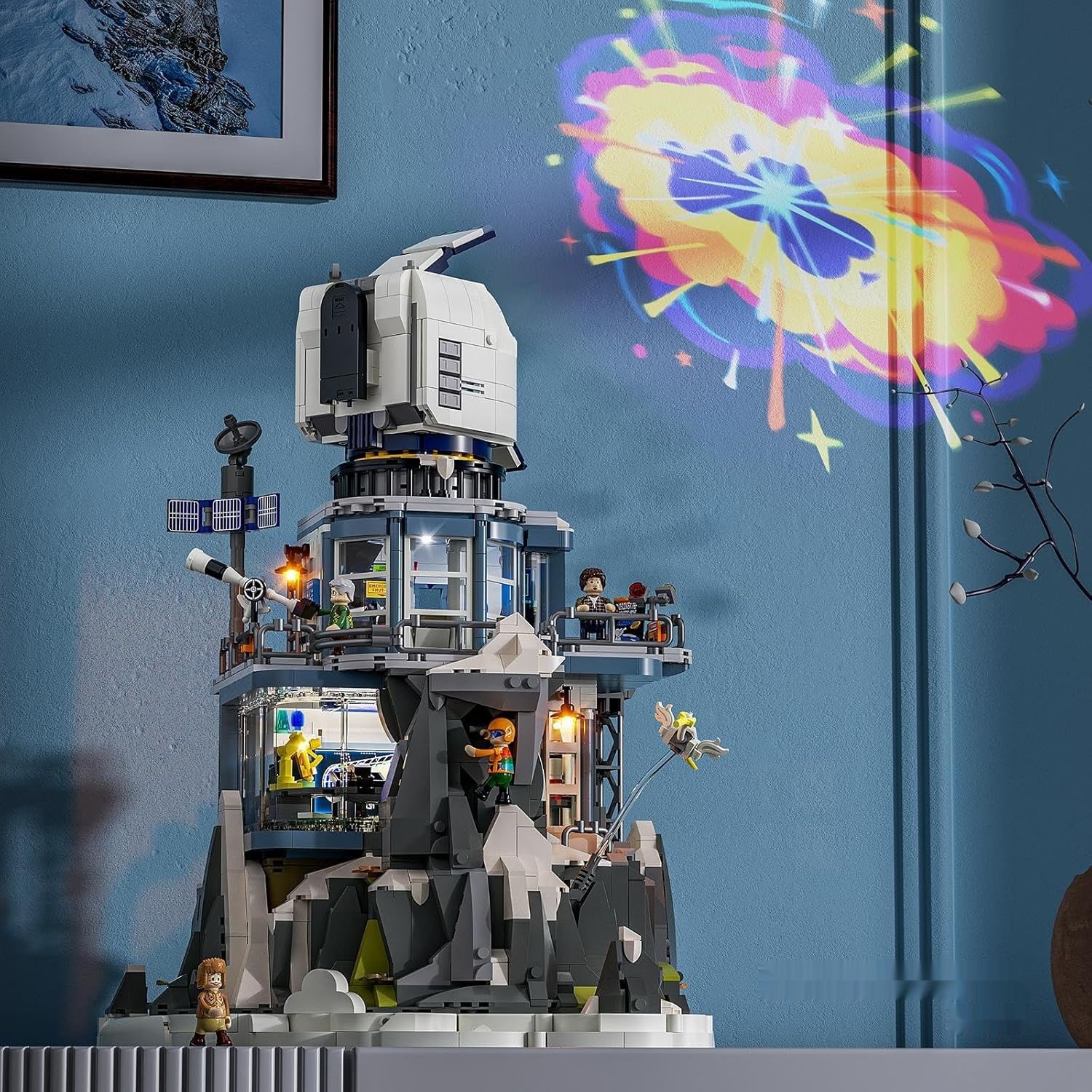 Zestaw do budowy alpejskiego obserwatorium ze światłem, 2437 elementów