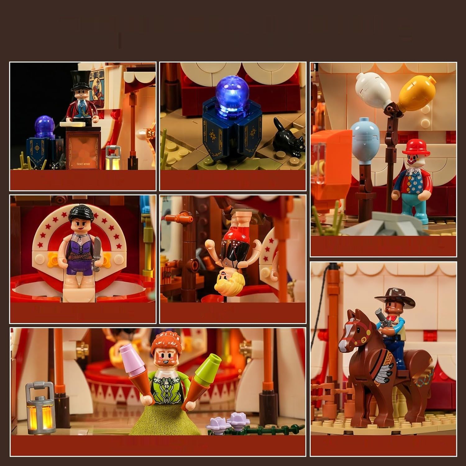 Lumibricks Podróżujące Cyrkowe – zestaw do budowania ze światłem