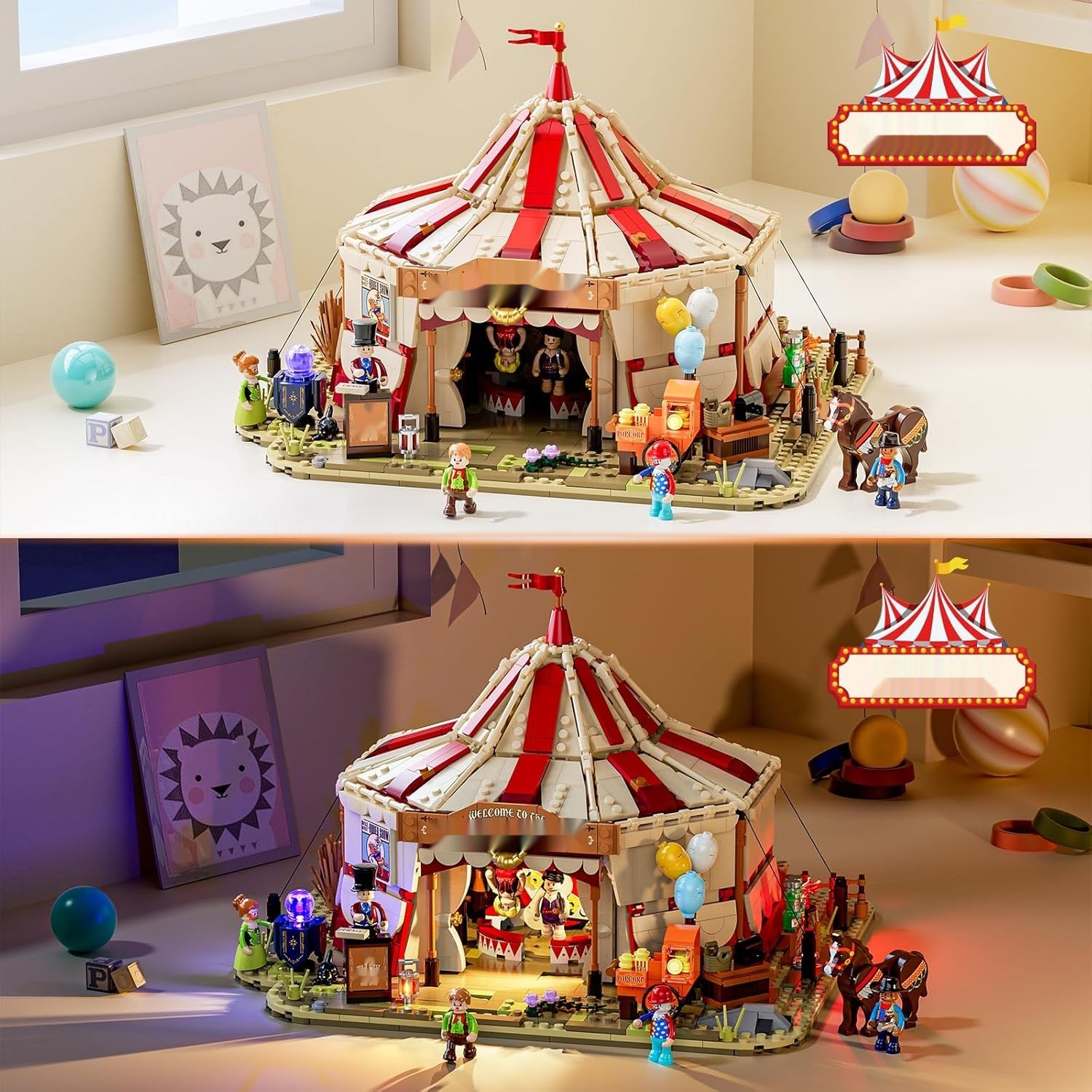 Lumibricks Podróżujące Cyrkowe – zestaw do budowania ze światłem