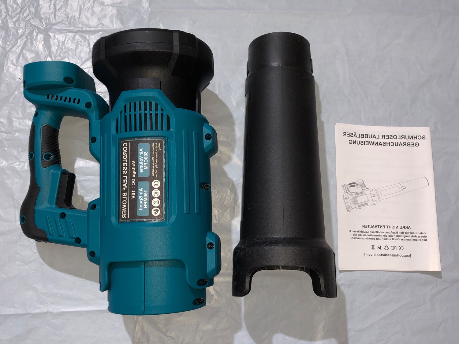 Ecarke bezprzewodowy wentylator / dmuchawa 500 CFM