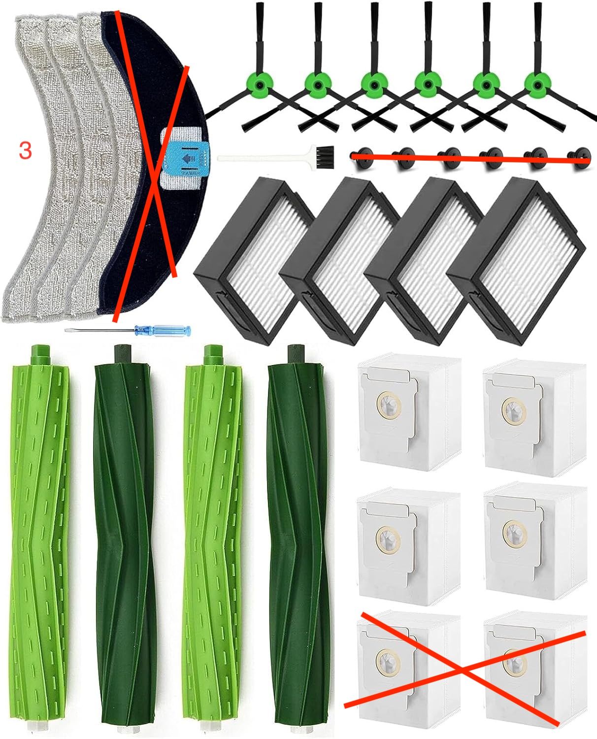 Zestaw części zamiennych do iRobot Roomba Combo