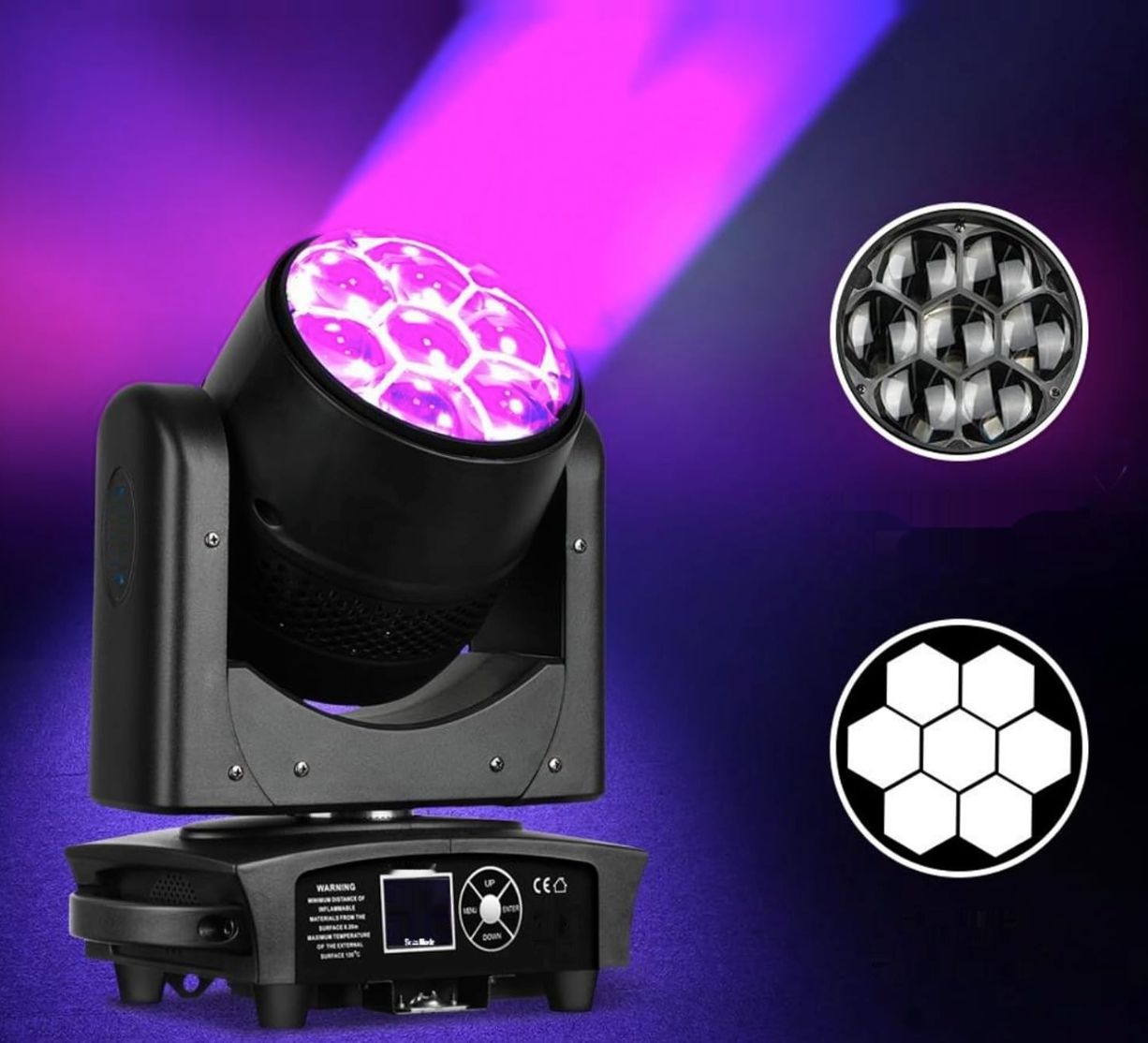 Ruchoma głowica świetlna BETOPPER 7x40W RGBW