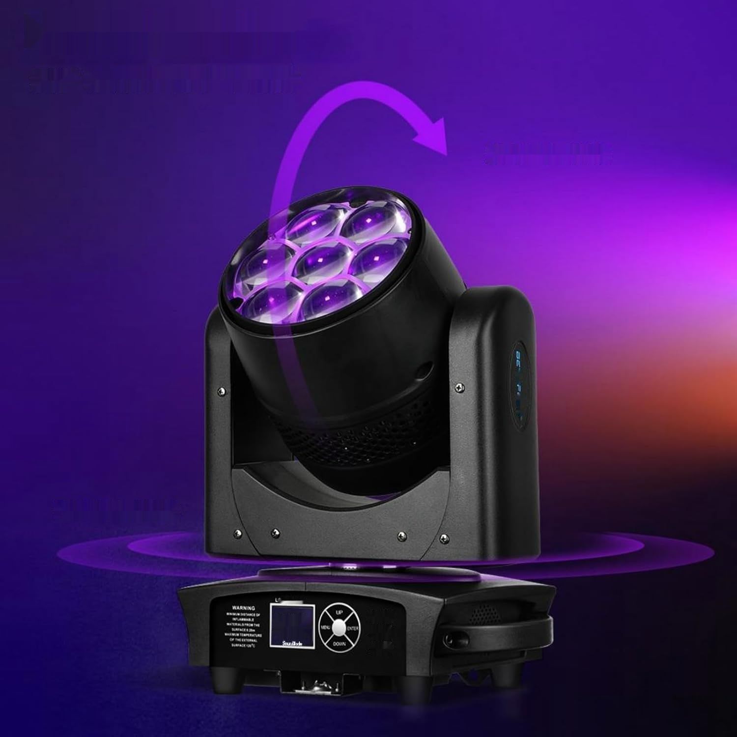 Ruchoma głowica świetlna BETOPPER 7x40W RGBW