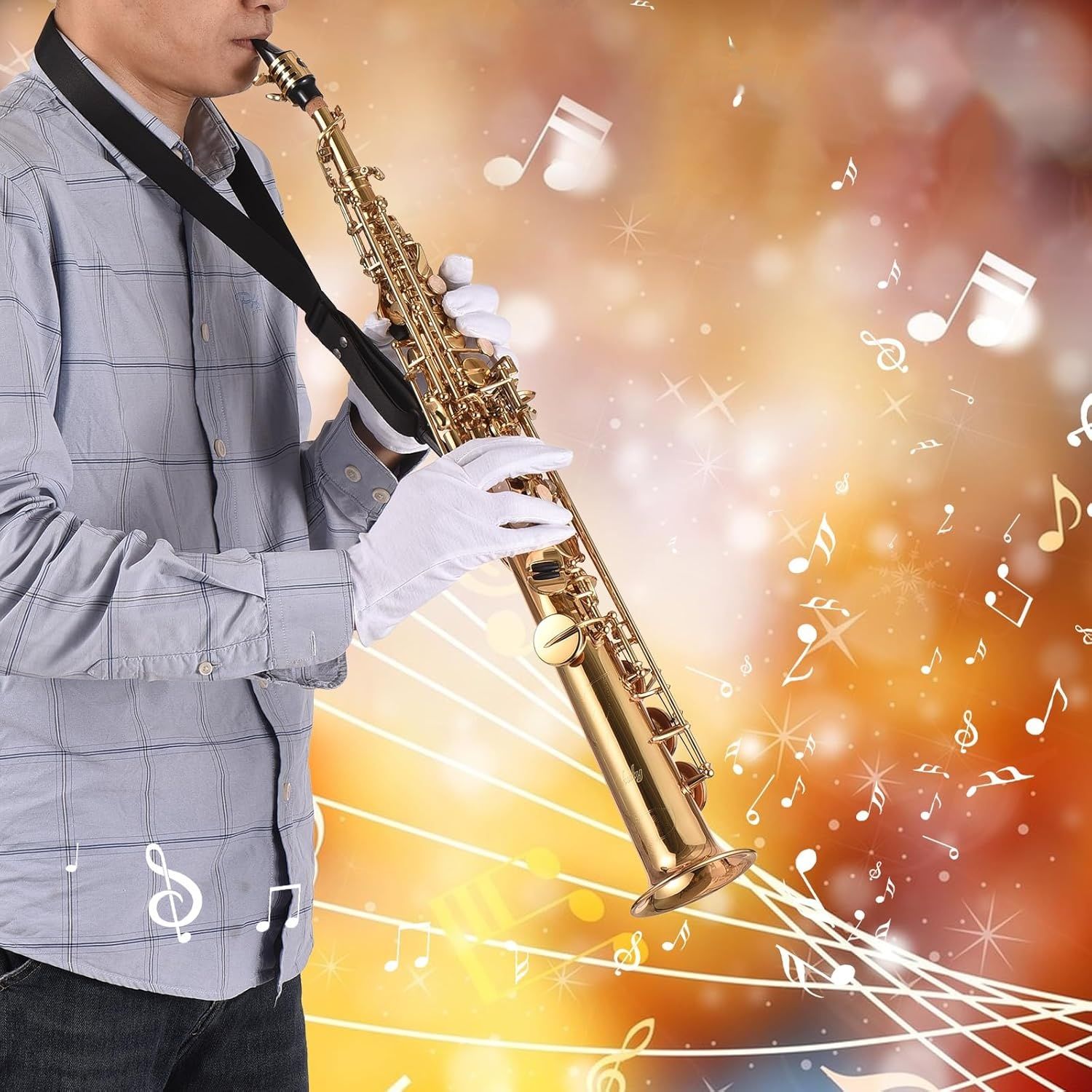 Saksofon sopranowy Btuty Bb z mosiądzu – zestaw dla ucznia