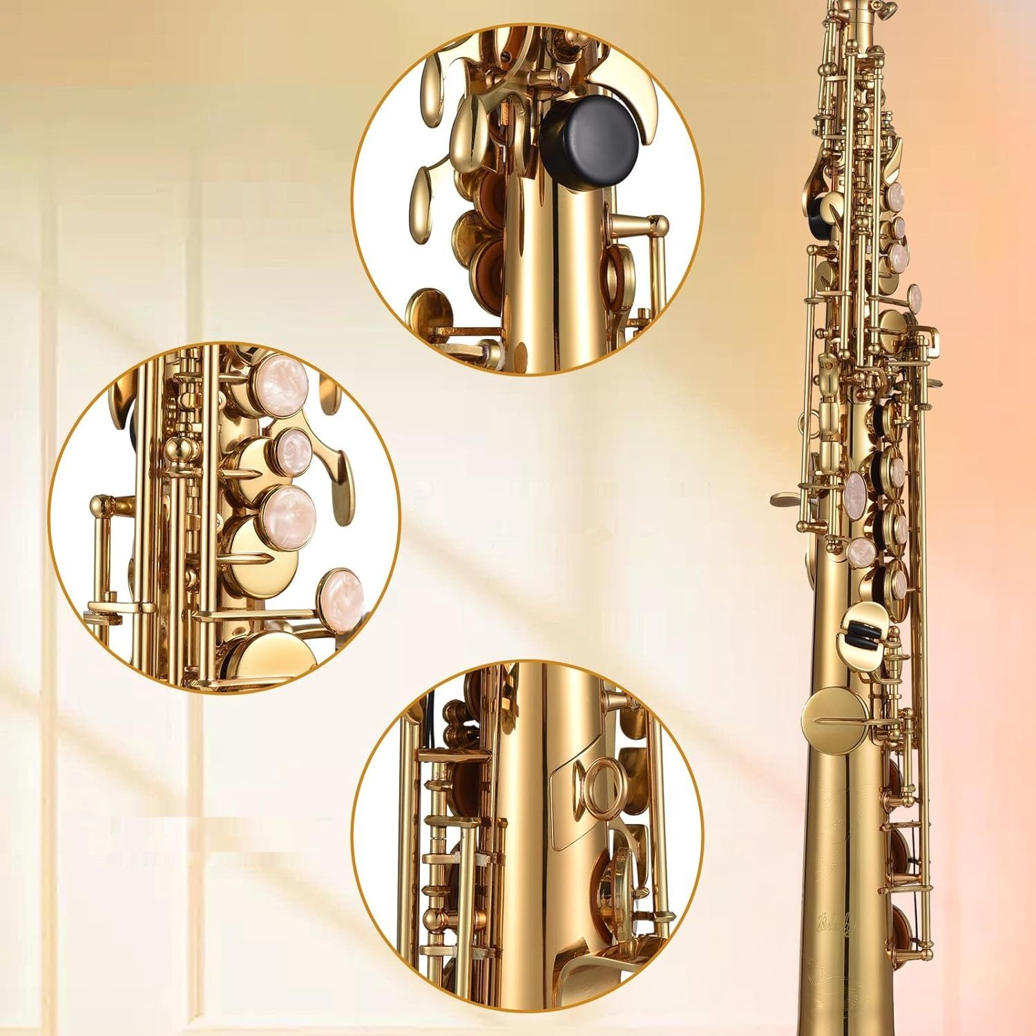 Saksofon sopranowy Btuty Bb z mosiądzu – zestaw dla ucznia