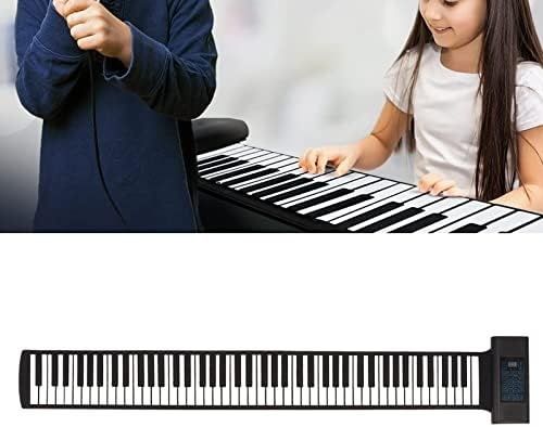 Pianino elektroniczne składane VBESTLIFE 88 klawiszy z Bluetooth (Czarne)