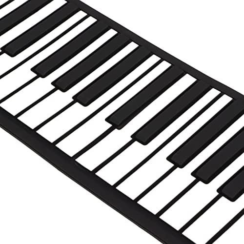 Pianino elektroniczne składane VBESTLIFE 88 klawiszy z Bluetooth (Czarne)