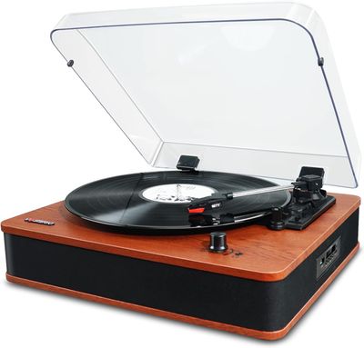 Gramofon VOSTERIO B-660 Tocadiscos de Vinilo z Bluetooth i radiem FM