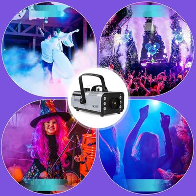 U`King Nebelmaschine 1200W z bezprzewodowym pilotem i 6 kolorowymi diodami LED