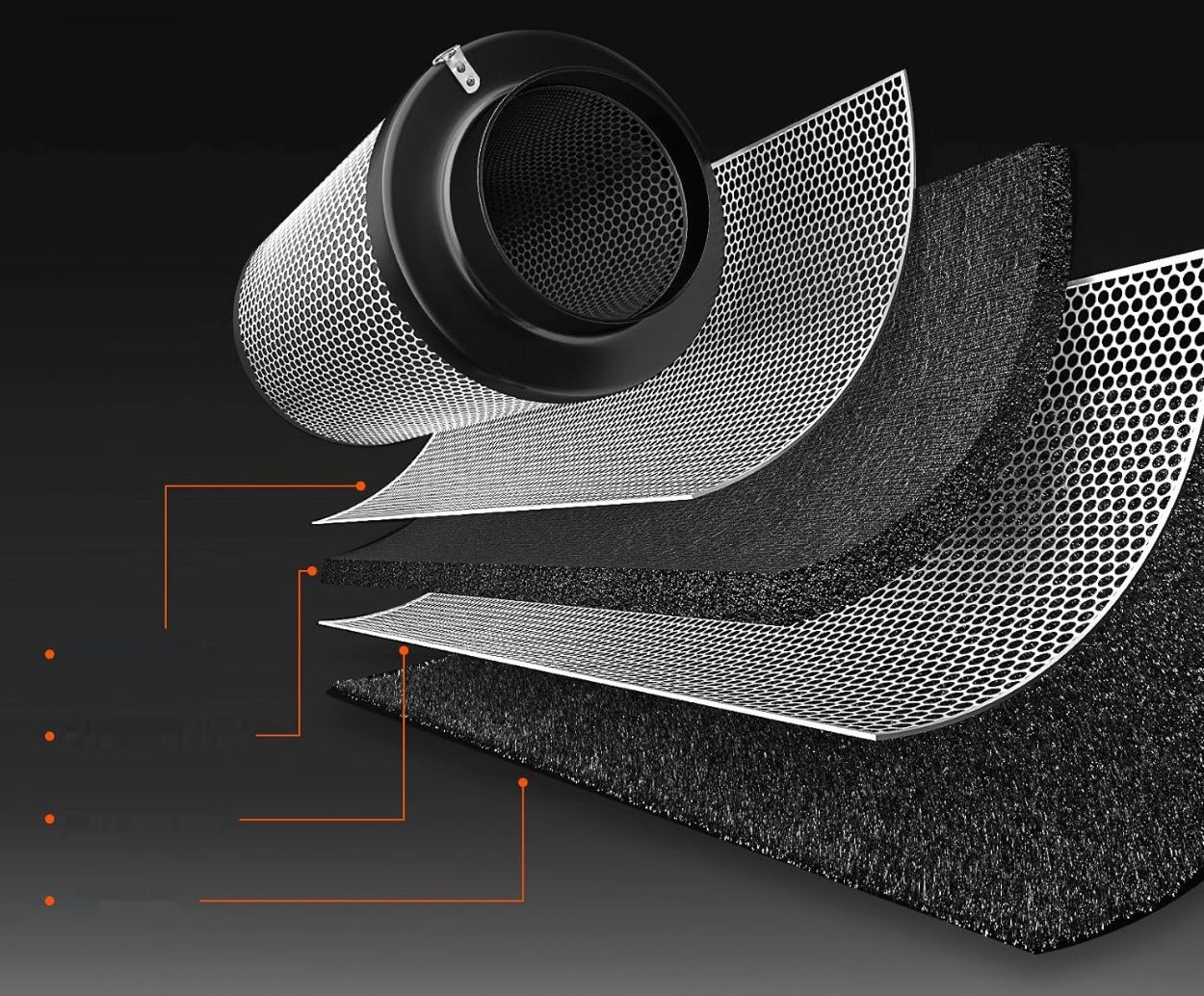 SPIDER FARMER Filtr węglowy 15,2 cm do namiotu uprawowego