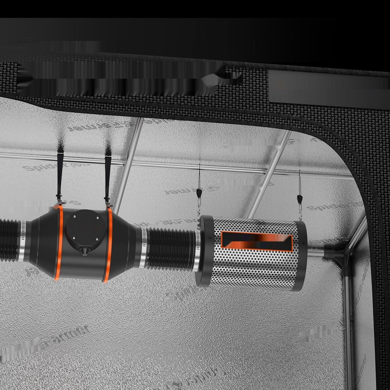 Spider Farmer filtr węglowy 10,2 cm do namiotu uprawowego